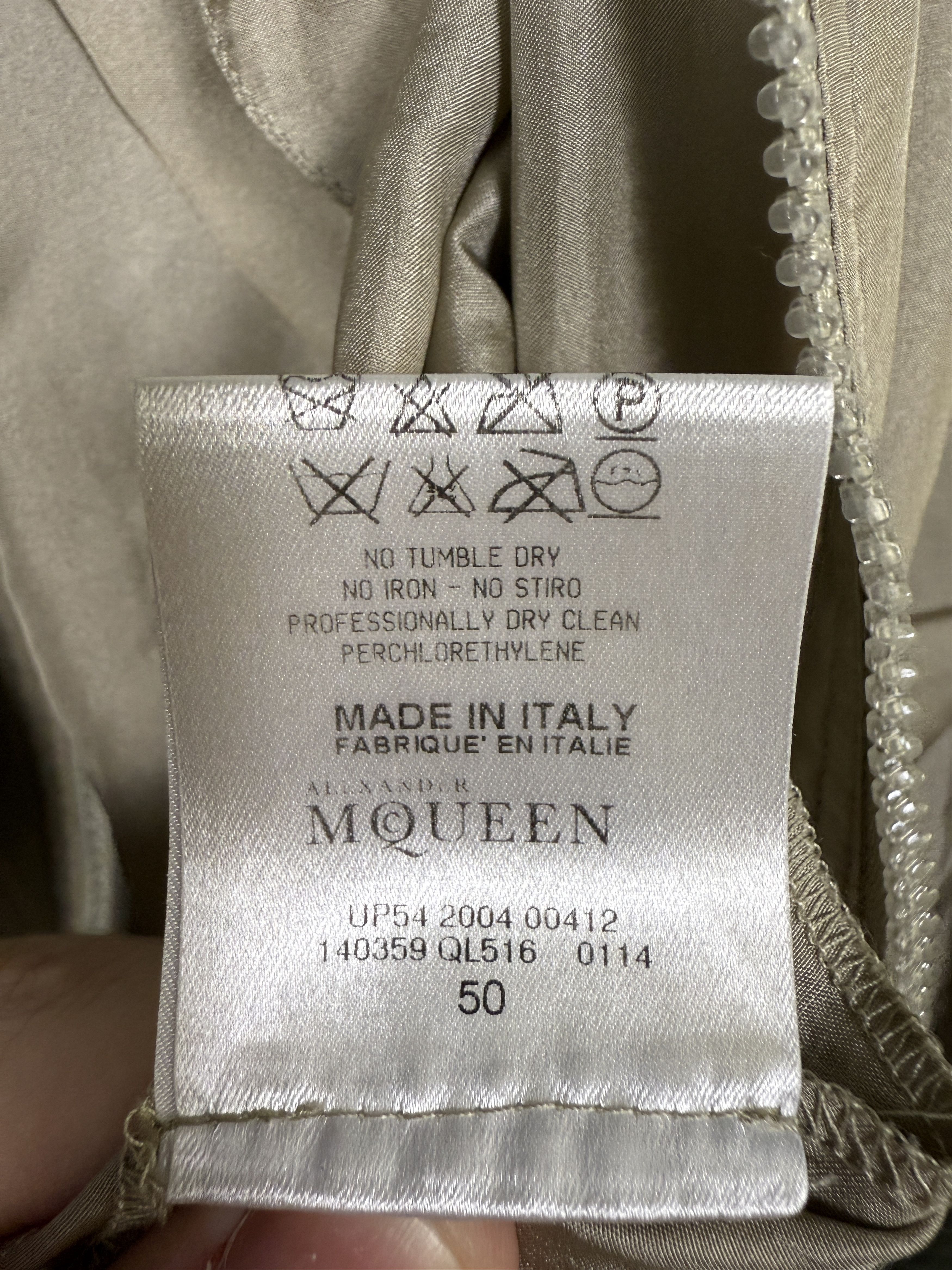 Alexander McQueen Alexander McQueen 2004 Silk Flight suit Jumpsuit Size US 34 / EU 50 - 5 Thumbnail