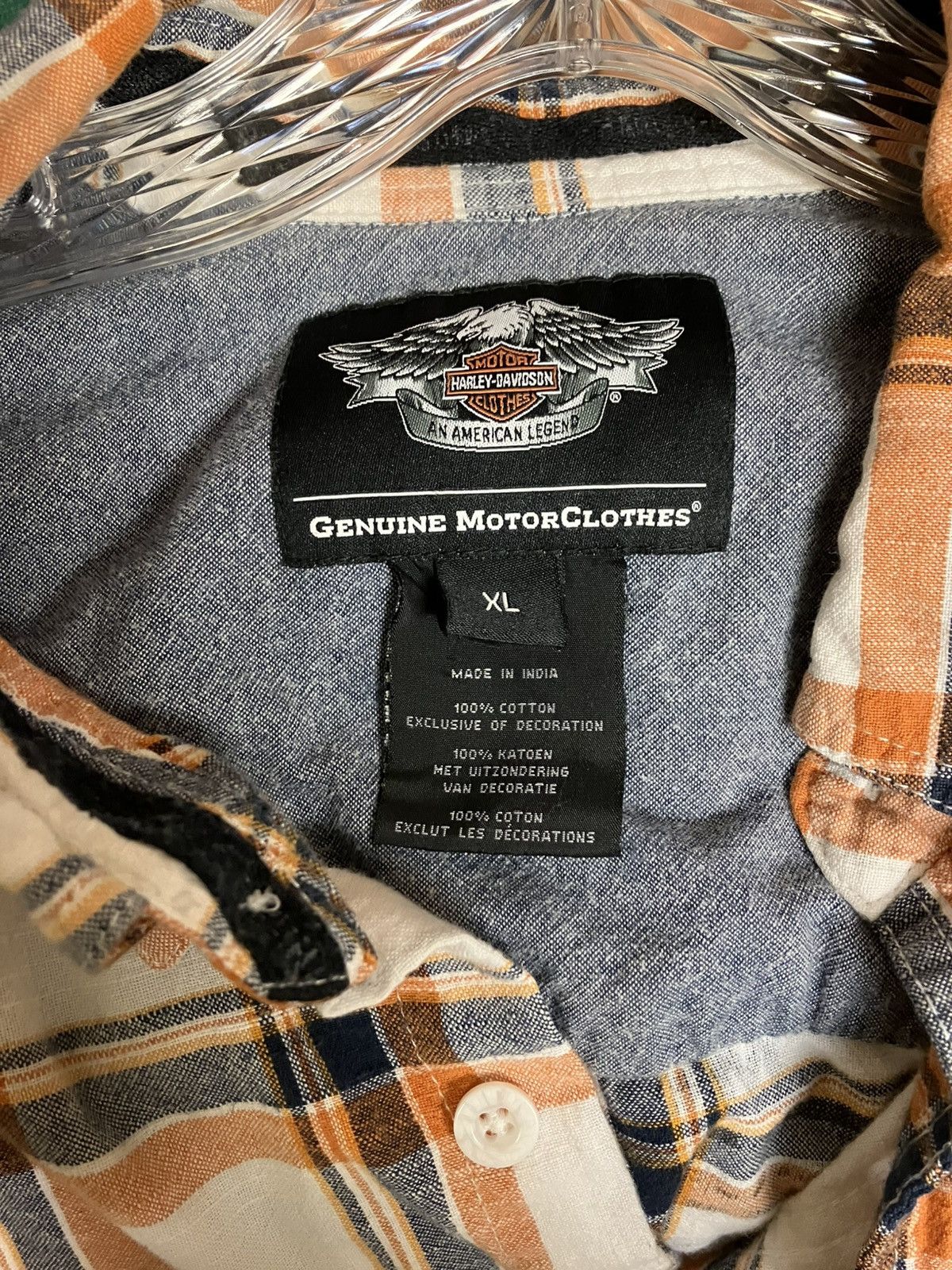 Harley Davidson × Vintage Harley Davidson flannel from the 2000s Size US XL / EU 56 / 4 - 2 Thumbnail
