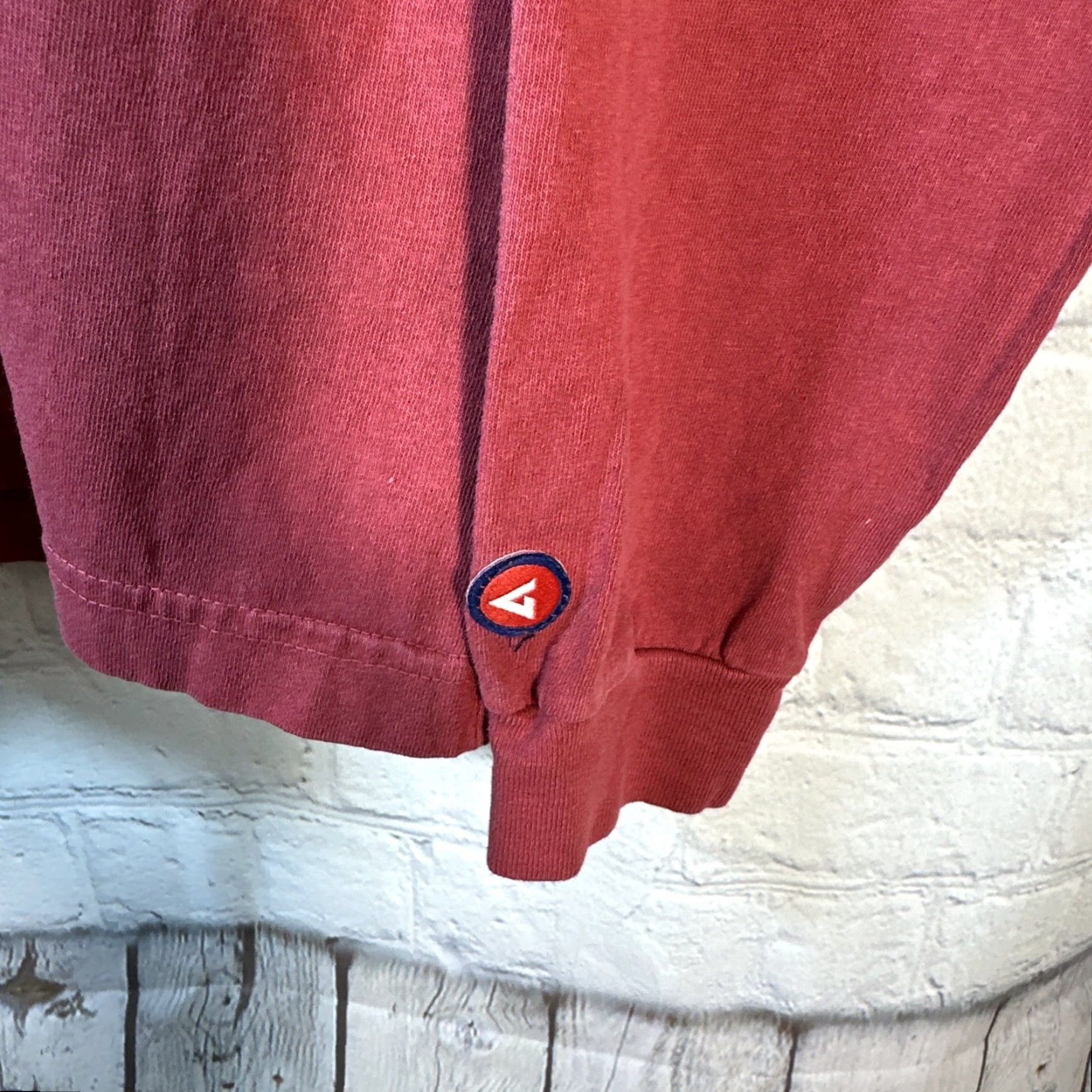 Vintage American Giant Womens Premium Slub Long Sleeve Crew Tee Red Size Medium NWOT Size M / US 6-8 / IT 42-44 - 3 Thumbnail