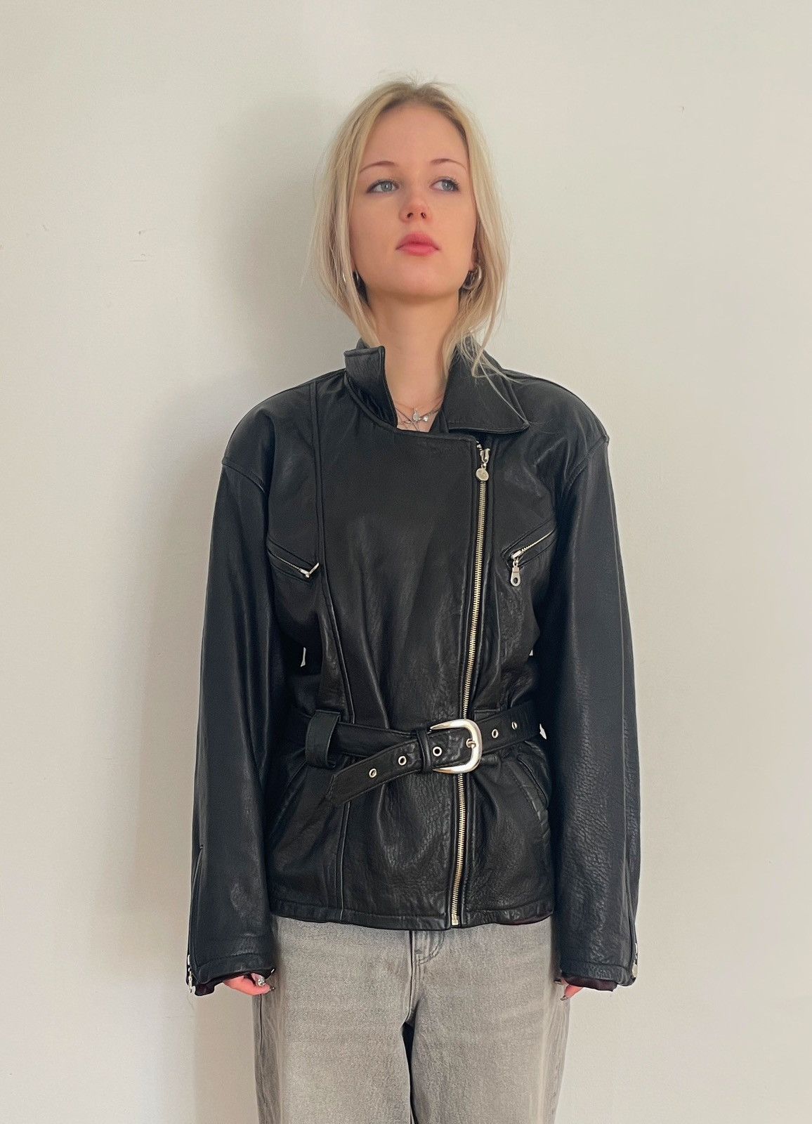 Vintage Vintage 1996 Dakota Leather Jacket 90s Waist Fit L Size L / US 10 / IT 46 - 1 Thumbnail