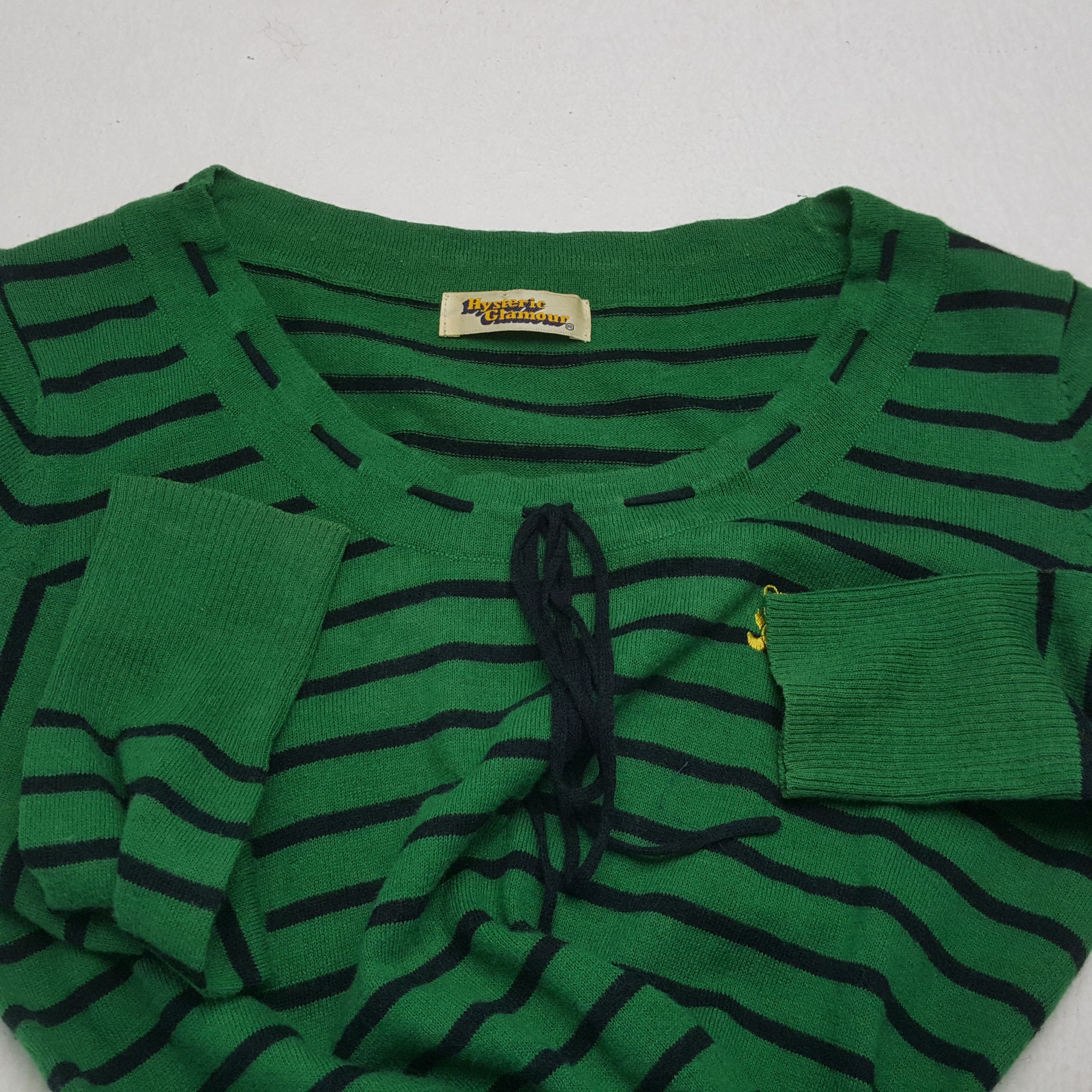 Hysteric Glamour × Japanese Brand × Vintage HYSTERIC GLAMOUR Japanese Brand Stripe Design Tshirt Size XS / US 0-2 / IT 36-38 - 8 Thumbnail