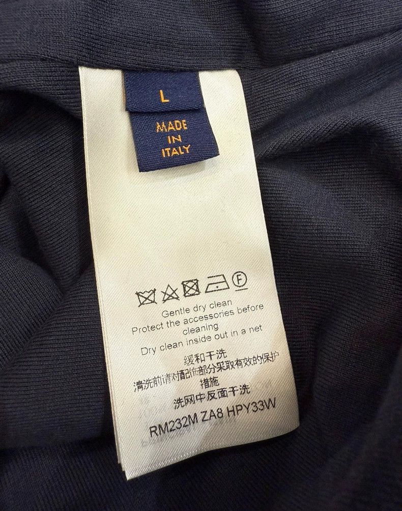 Louis Vuitton Louis Vuitton Blue full-print logo hooded sweatshirt Size US L / EU 52-54 / 3 - 5 Thumbnail