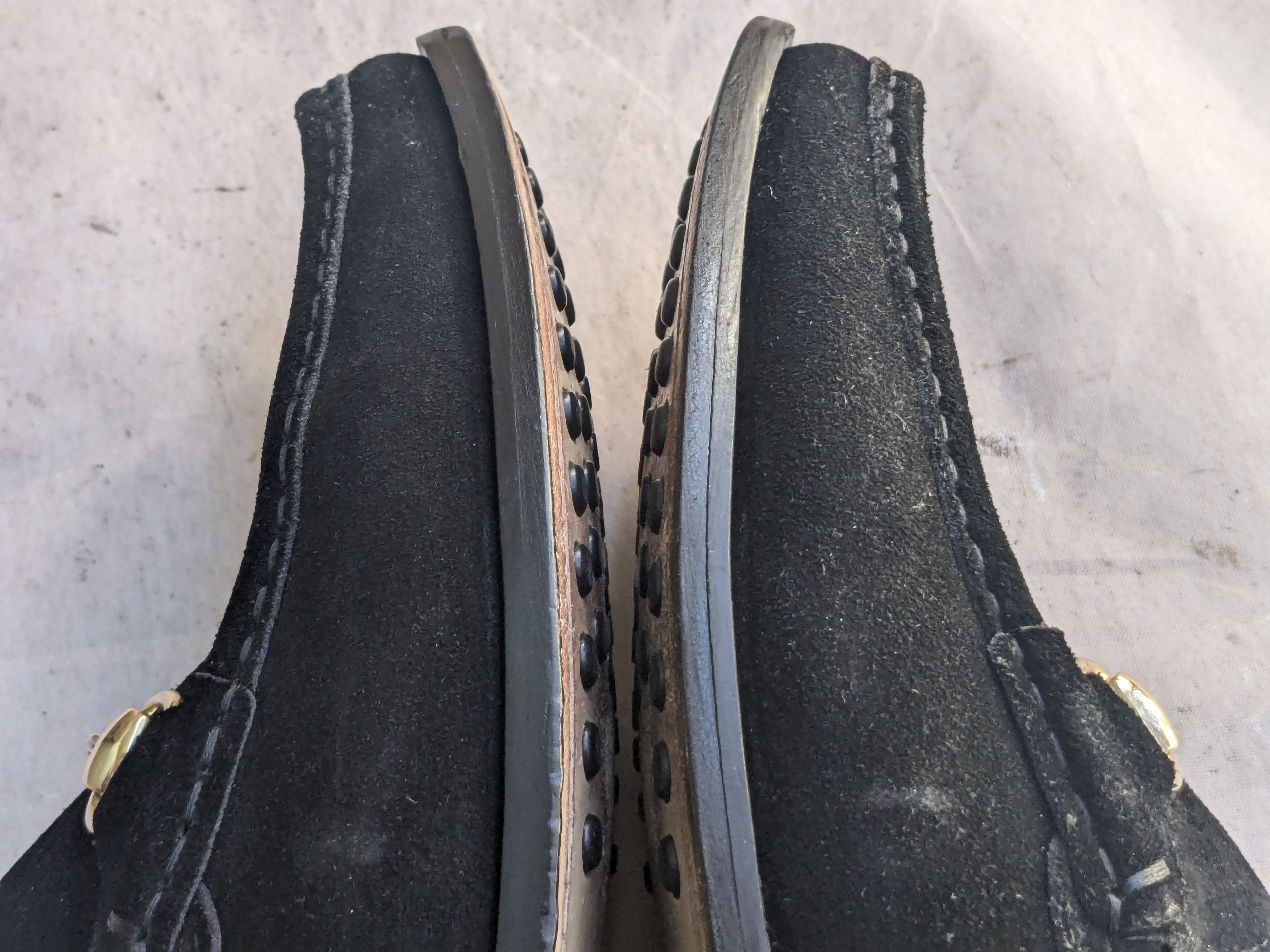 Gucci Horsebit Loafers Black 10 Snaffle Bit Suede