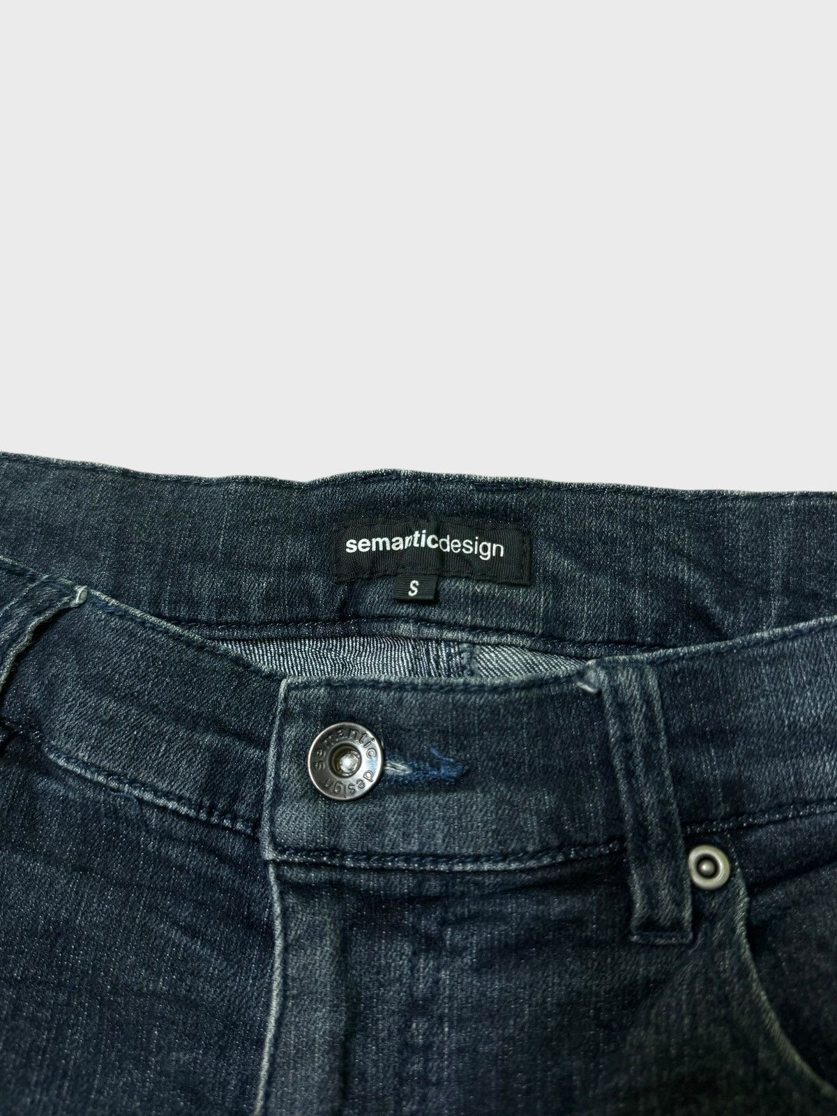 Designer × Japanese Brand × Vintage Vtg Semantic Design J Curve Legs Claw Mark Acid Wash Denim Size US 28 / EU 44 - 7 Thumbnail
