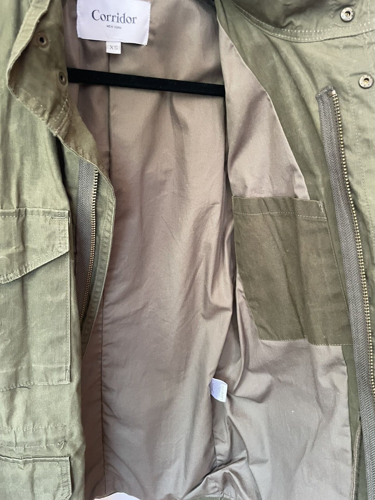 Corridor Corridor M65 Waxed Cotton Jacket, Olive, size XS (46) Size US S / EU 44-46 / 1 - 3 Thumbnail