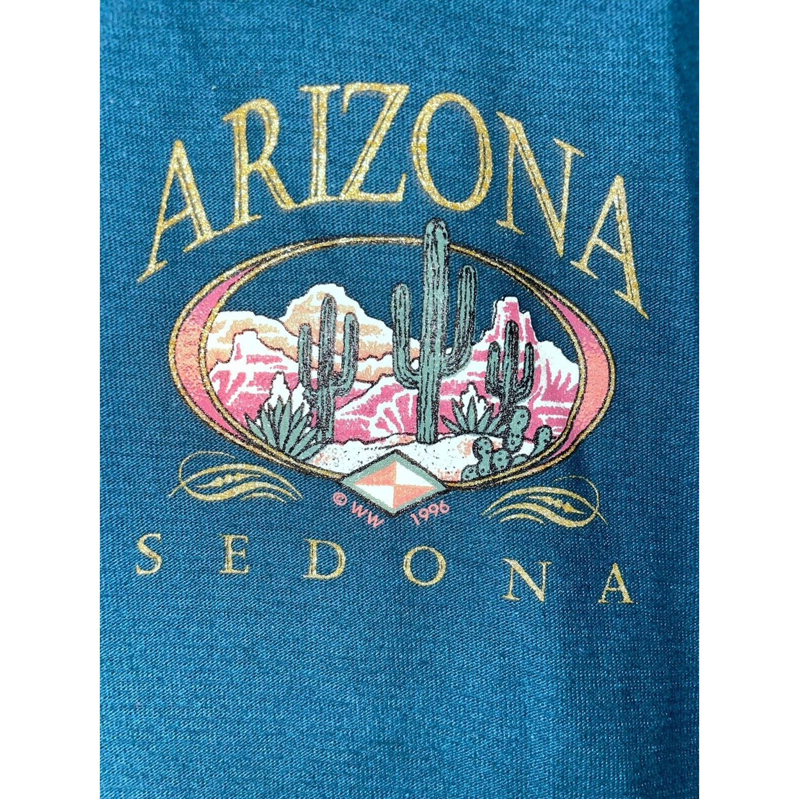 Vintage Vintage Arizona Sedona Shirt Cactus Desert 1/4 Button Tee L Size US L / EU 52-54 / 3 - 3 Thumbnail