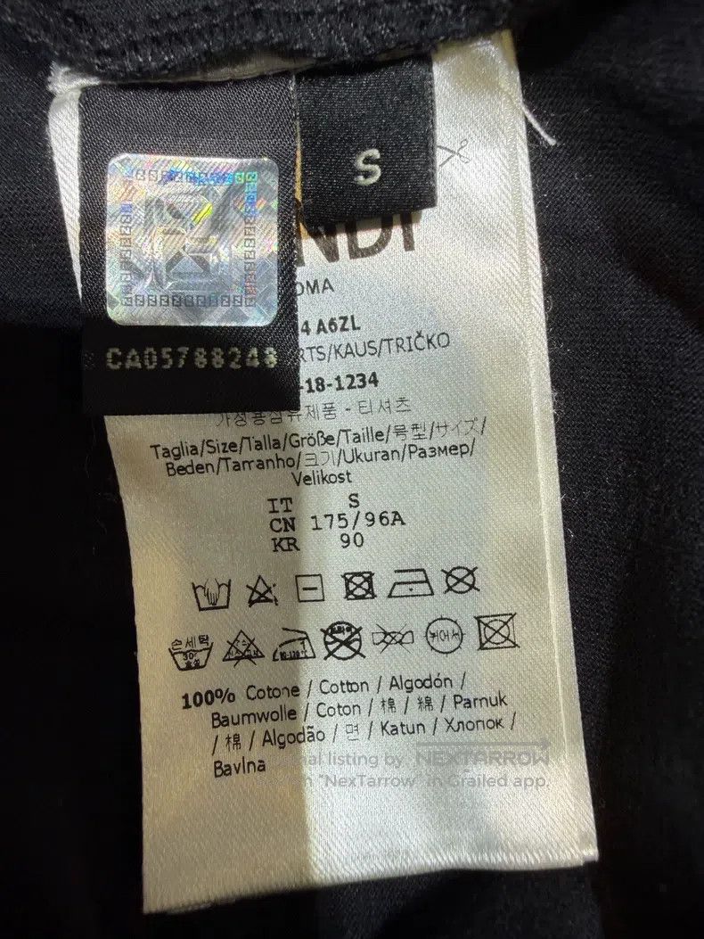 Fendi Fendi Black Linked Letter Logo Short Sleeve Size US S / EU 44-46 / 1 - 4 Thumbnail
