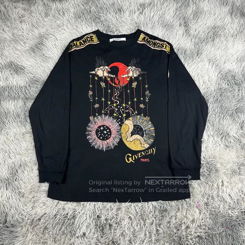 Givenchy Givenchy Black Printed Long-sleeve Size US M / EU 48-50 / 2 - 1 Thumbnail