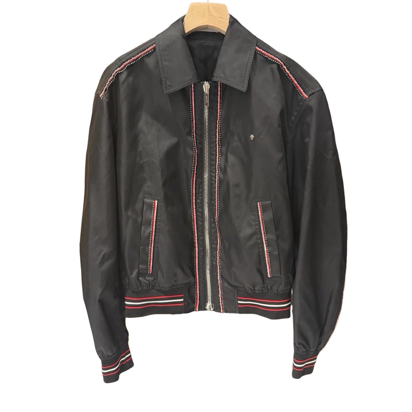 Dior Dior Striped Trim Bomber Jacket Size S Size US S / EU 44-46 / 1 - 1 Thumbnail