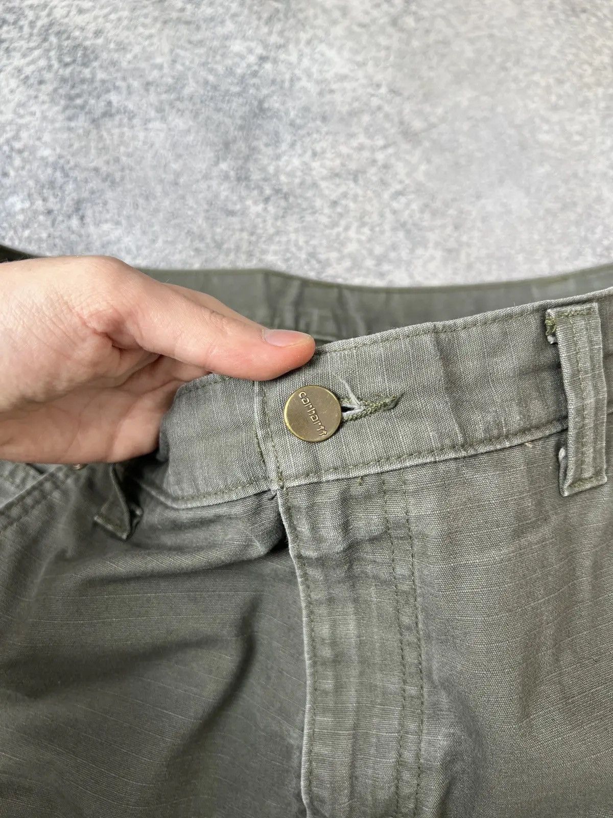 Carhartt × Vintage Vintage CARHARTT RELAXED RIPSTOP CARGO DOUBLE KNEE PANTS Size US 34 / EU 50 - 9 Thumbnail
