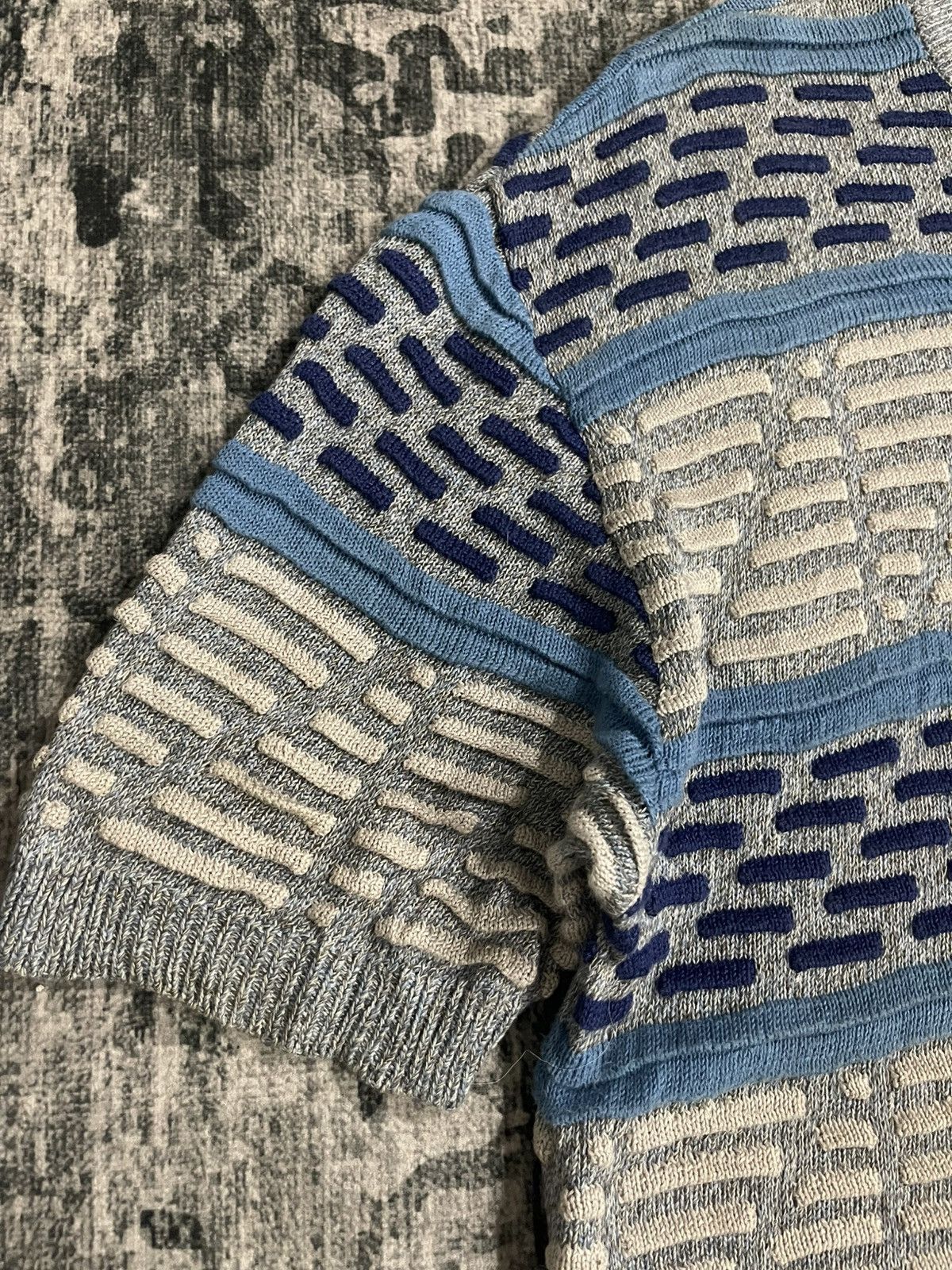 Issey Miyake Issey Miyake Short Sleeve Knit Size US L / EU 52-54 / 3 - 6 Thumbnail