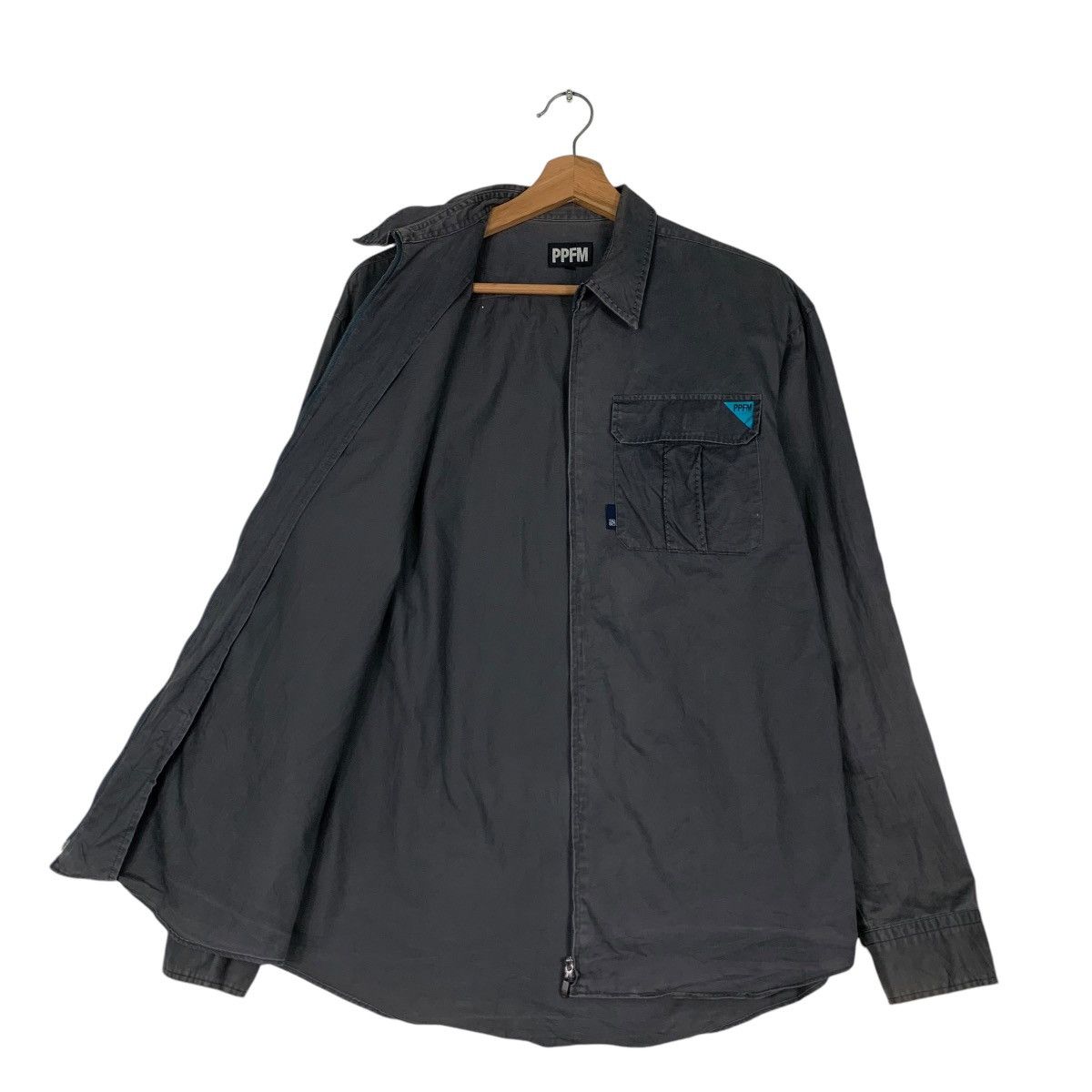 PPFM PPFM Single Pocket Gray Casual Jacket #1238-C56 Size US M / EU 48-50 / 2 - 9 Thumbnail