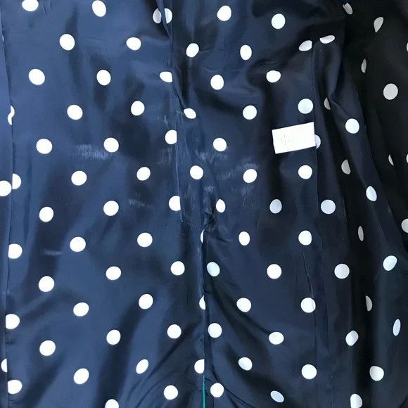 Talbots Emerald Green Coat with Polka Dot Lining and Collar Size XS / US 0-2 / IT 36-38 - 8 Thumbnail