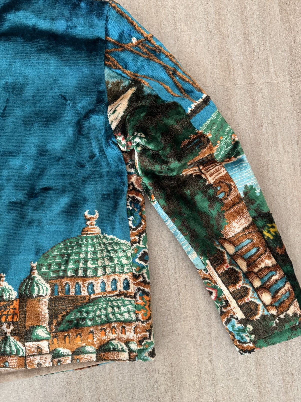 DOM’NIQUE “Bosporous Bloom” Turkish Textile Work Jacket: