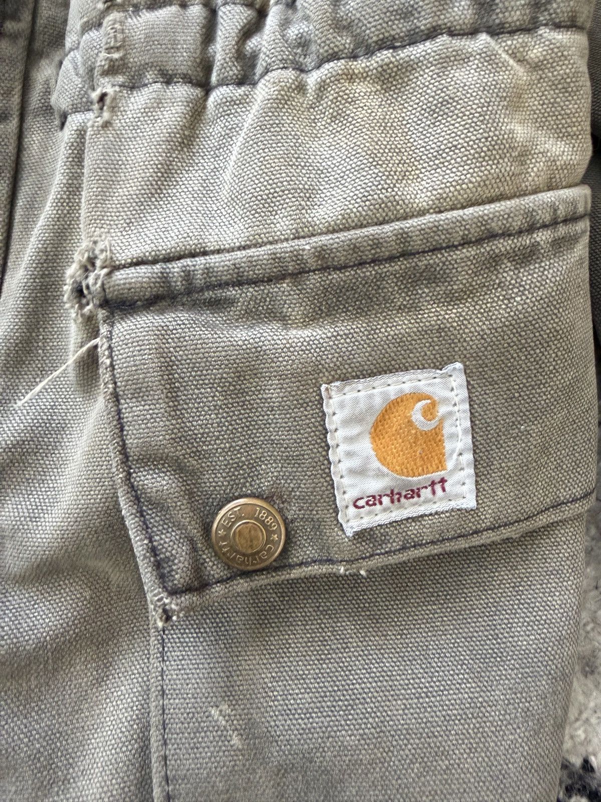 Carhartt VTG Carhartt Army Green Jacket Size US XL / EU 56 / 4 - 6 Thumbnail