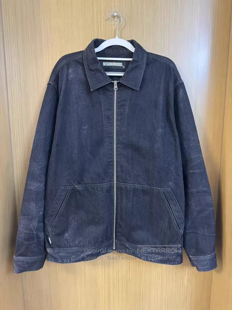 Neighborhood Neighborhood Washed Zip Denim Jacket Size US XL / EU 56 / 4 - 1 Thumbnail