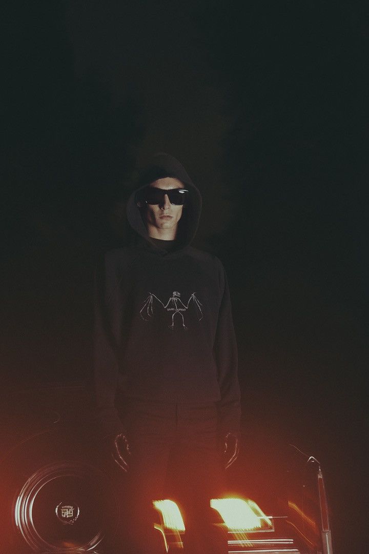 Saint Laurent Paris Saint Laurent Bat Hoodie Size US L / EU 52-54 / 3 - 11 Thumbnail
