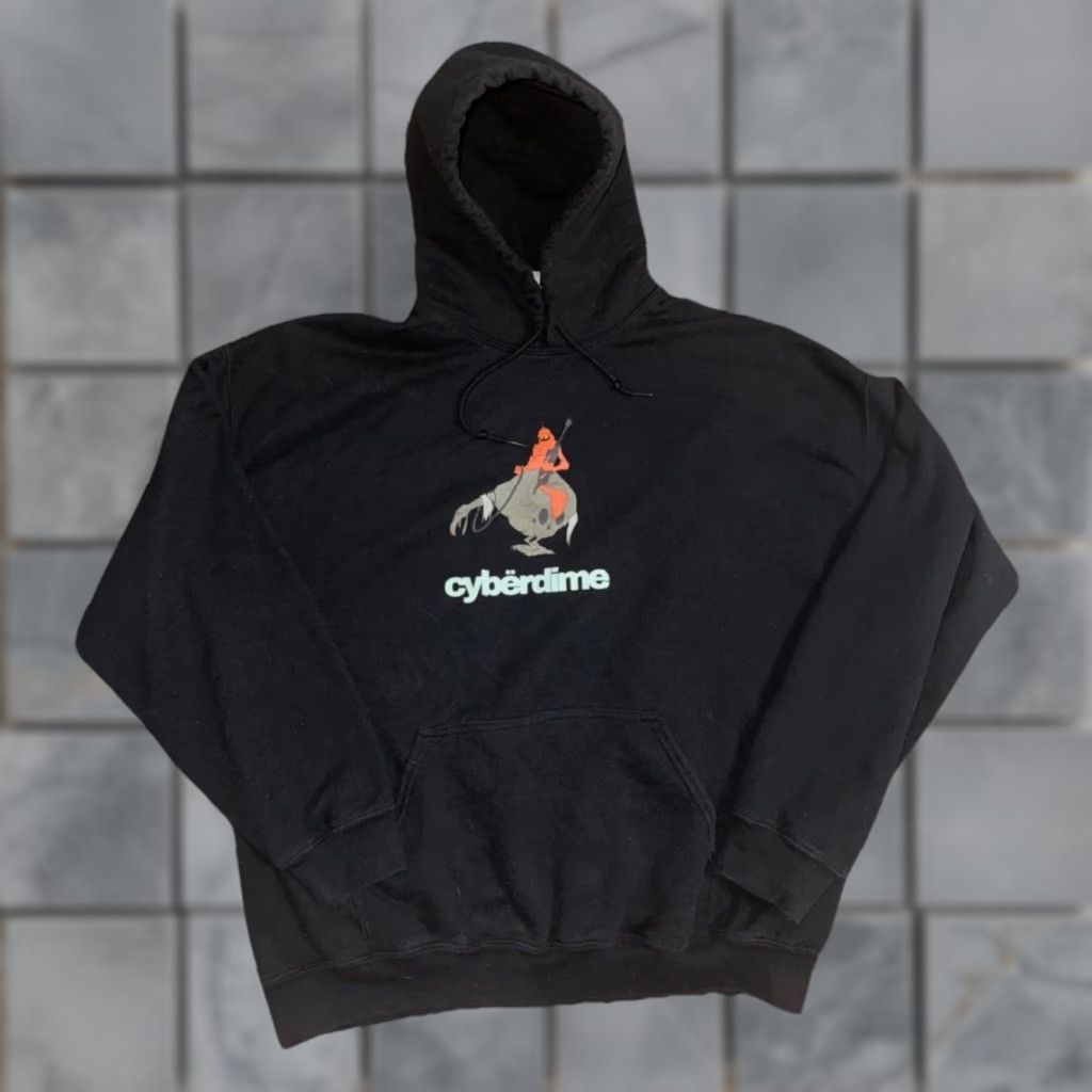 Gildan VINTAGE Cyberdime Skateboarding Graphic Hoodie Black XL Streetwear Gildan Heavy Blend Size US XL / EU 56 / 4 - 1 Thumbnail