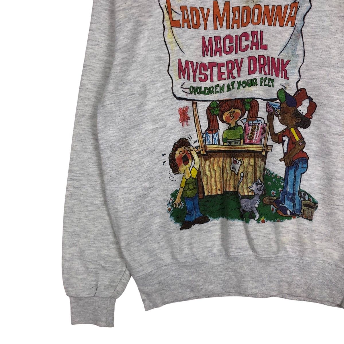 Japanese Brand × Vintage Vintage Lady Madonna Mystery Drink Sweatshirt Art Graphic Size US S / EU 44-46 / 1 - 3 Thumbnail
