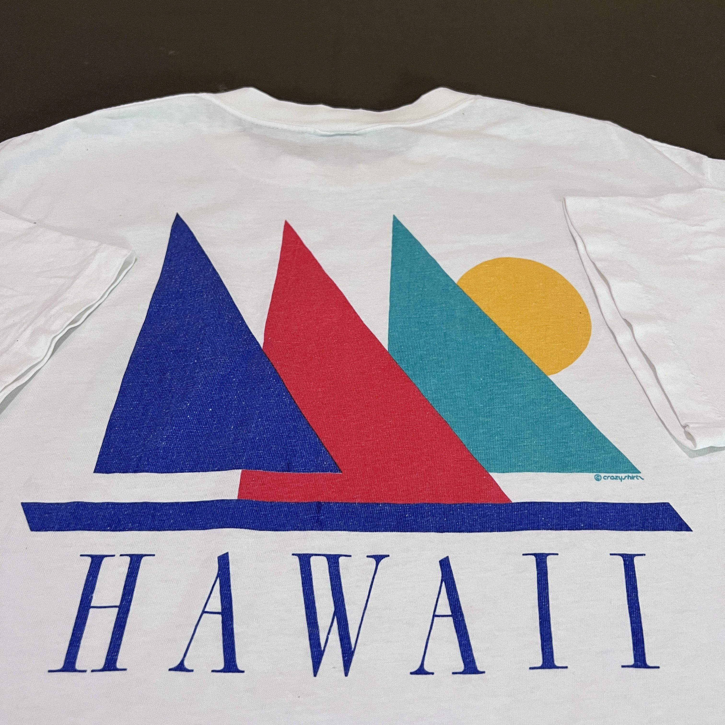 Vintage Vintage 90s CRAZY SHIRT Hawaii Tee Size L Size US L / EU 52-54 / 3 - 2 Thumbnail