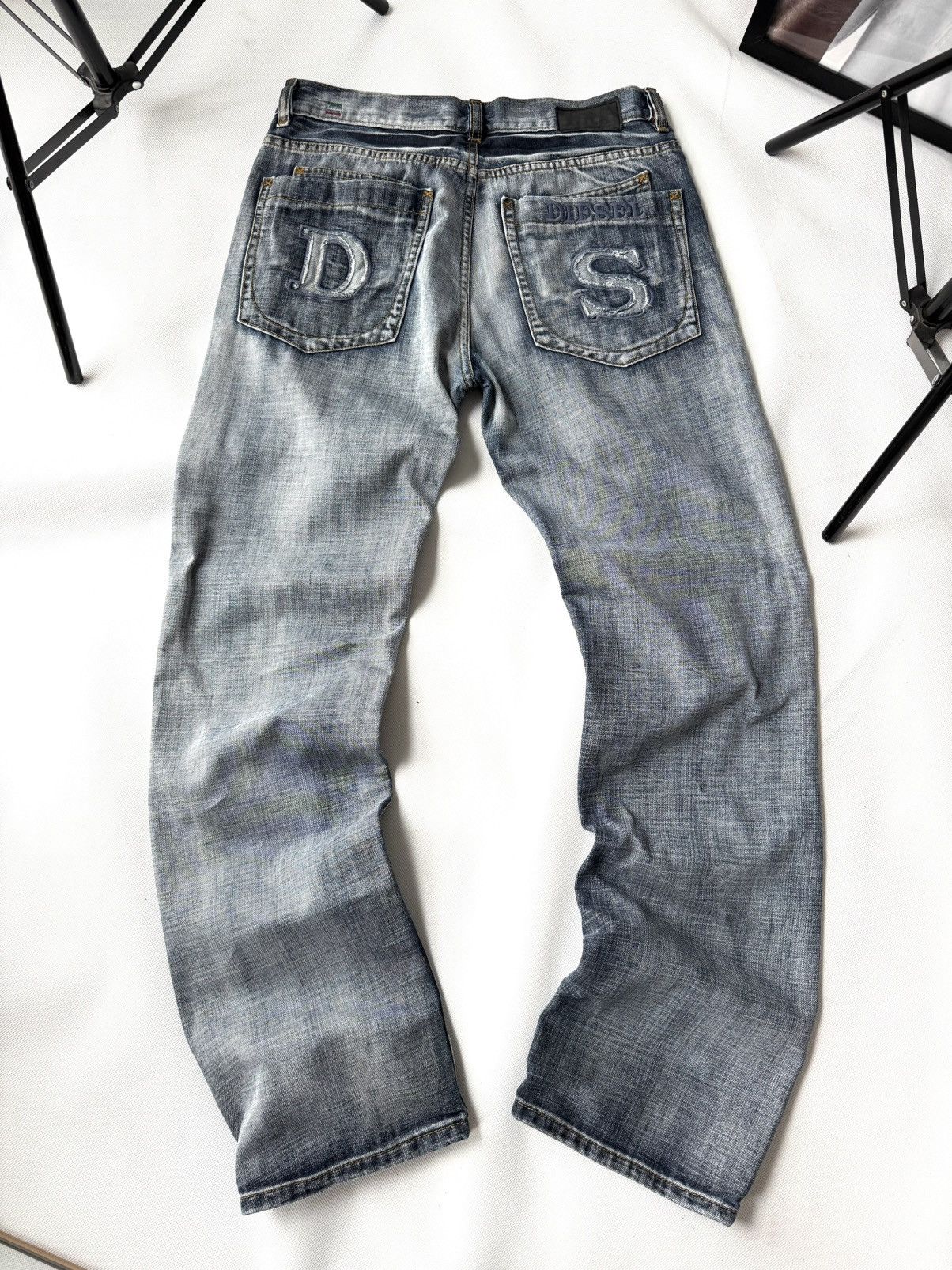 Diesel Vintage Diesel Jeans Dirty Pants faded crash denim distresse Size US 32 / EU 48 - 7 Thumbnail