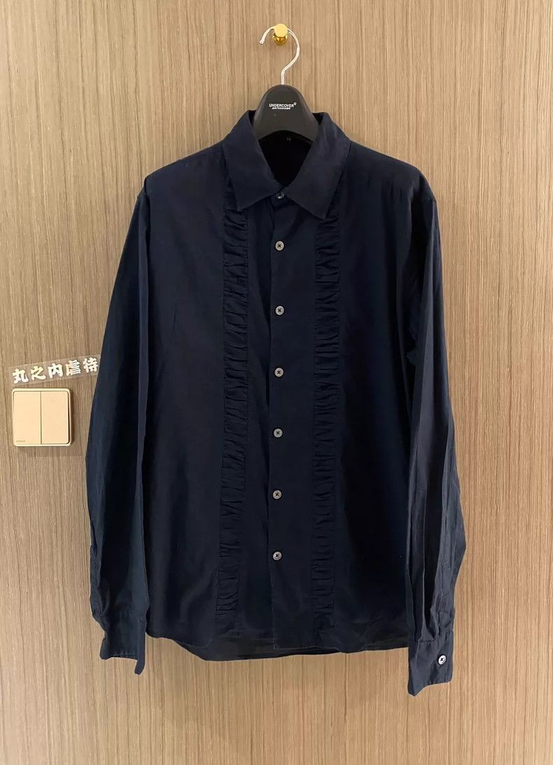 Ann Demeulemeester Elegant Dark Court Style Long Sleeve Shirt- DMC Size US XS / EU 42 / 0 - 1 Thumbnail
