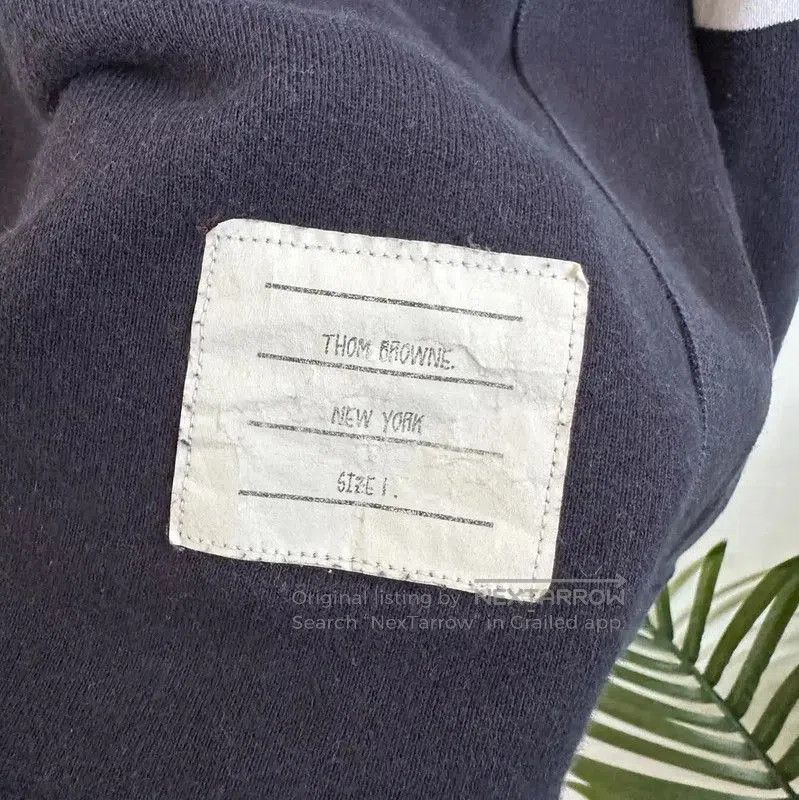 Thom Browne Thom Browne Navy Cotton Men's Long Sleeve Sweatshirt . Size US XXS / EU 40 - 4 Thumbnail