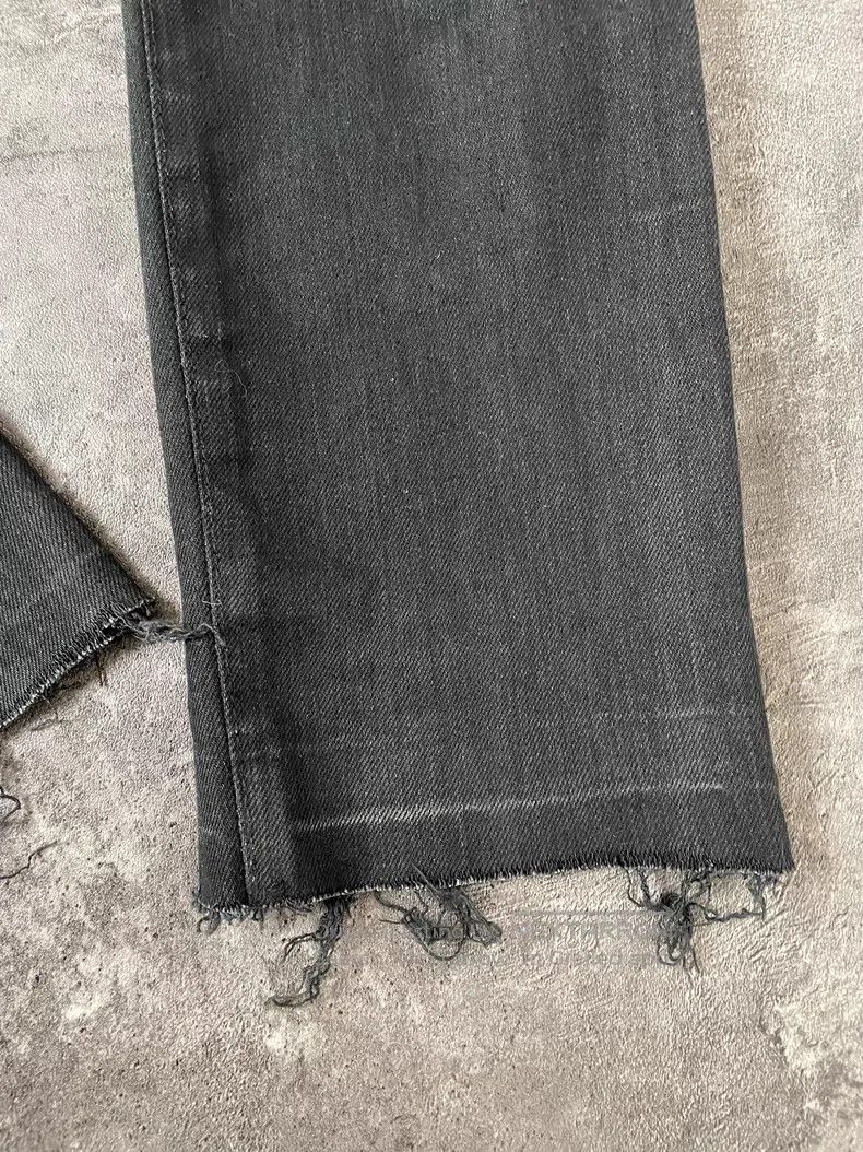 Saint Laurent Paris Saint Laurent Paris Distressed Black Faded Frayed Denim Je Size US 29 - 4 Thumbnail