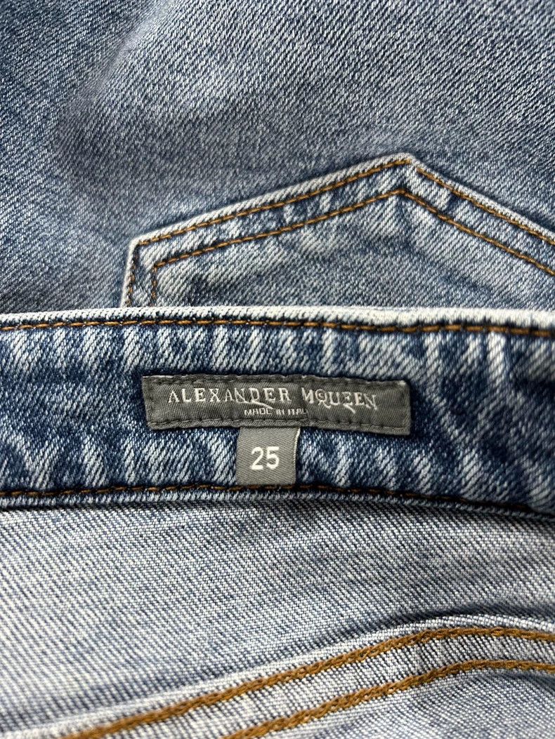 Alexander McQueen Alexander Mcqueen Kun blue jeans side striped webbing Size 25" / US 0 / IT 36 - 6 Thumbnail