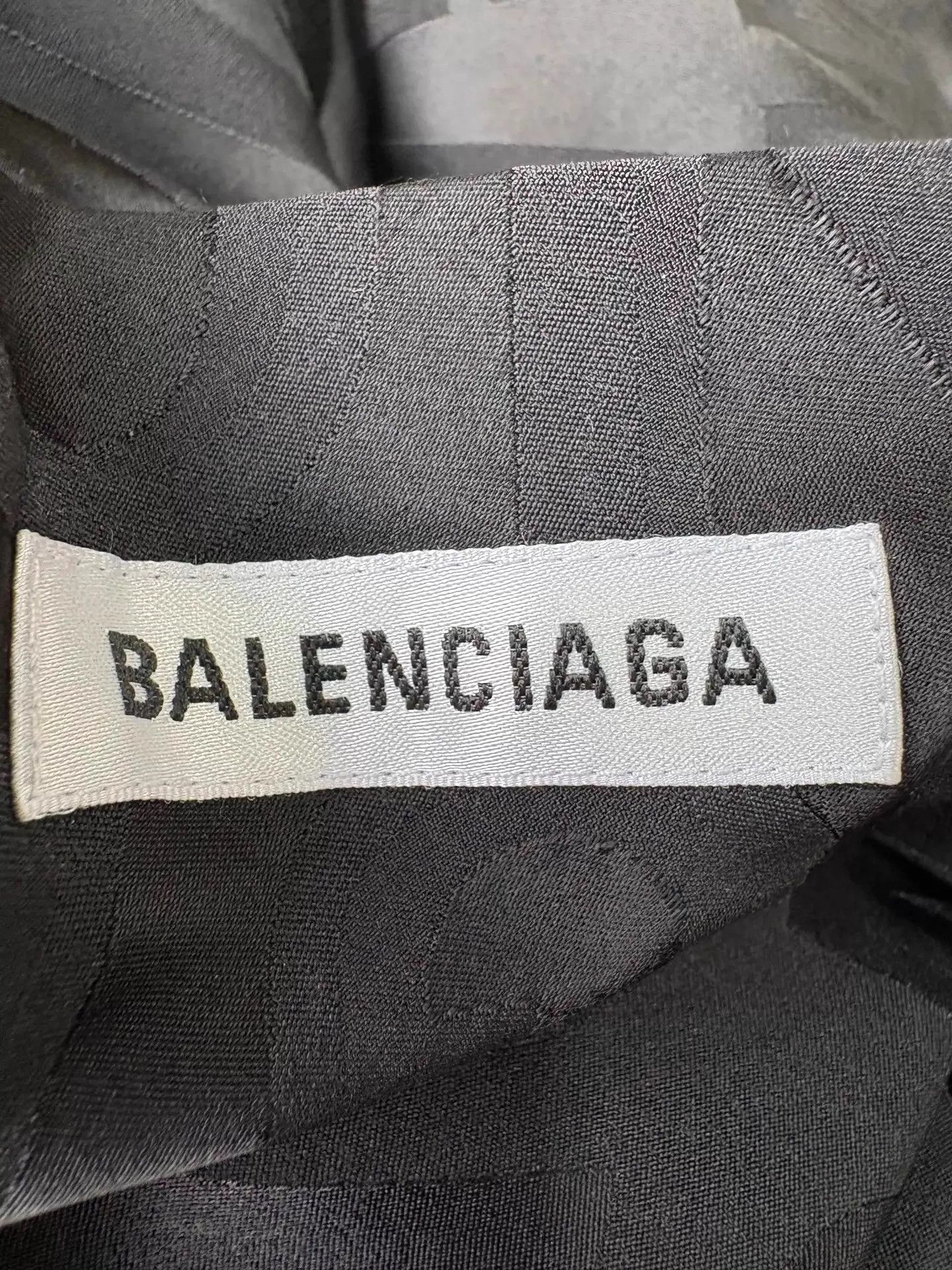 Balenciaga Balenciaga Black Logo All Over Shirt Jacket 34 Size XXS / US 00 / IT 34 - 9 Thumbnail