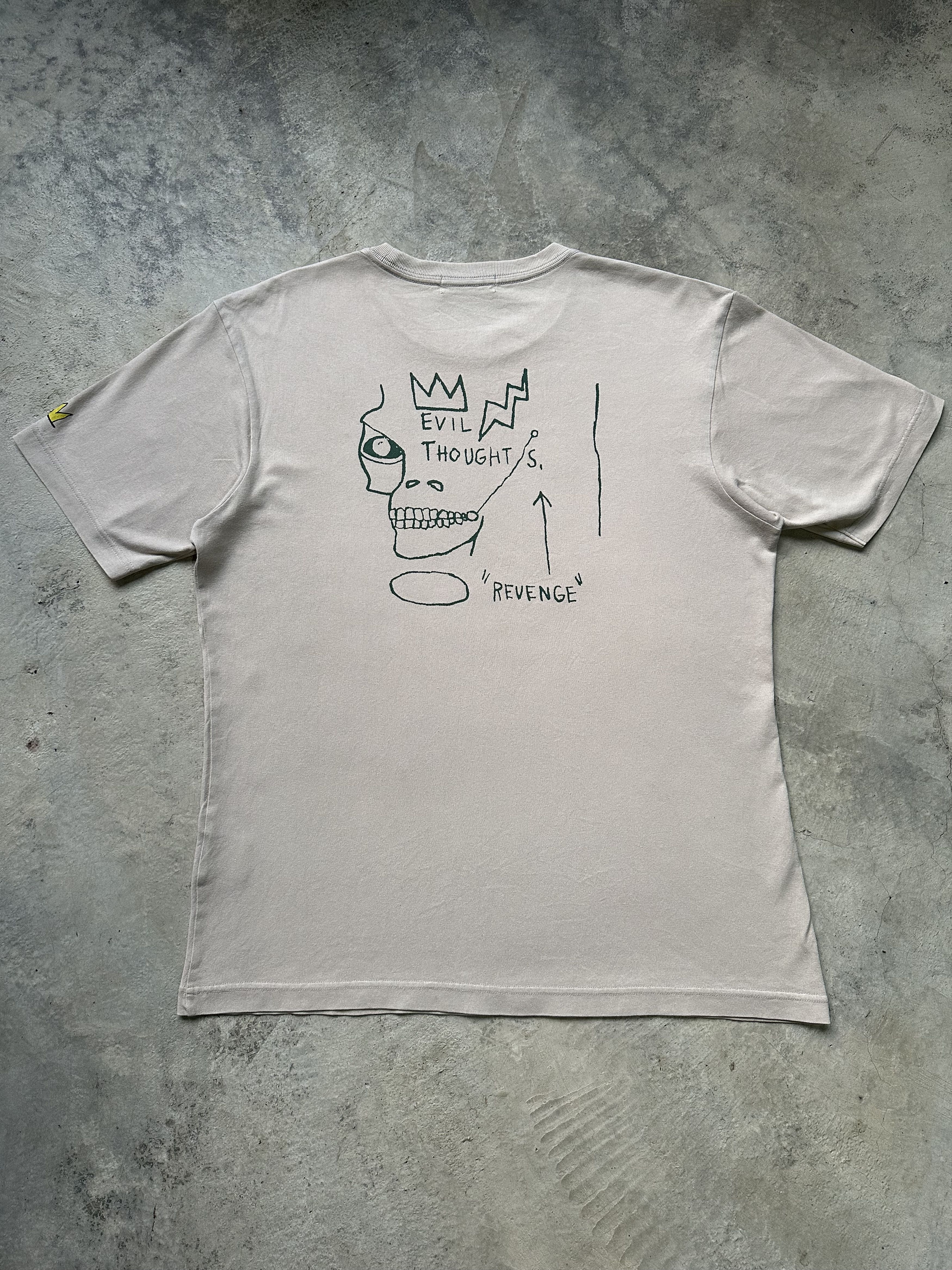 Jean-Michel Basquiat Vintage Jean Michel Basquiat Evil Thought Revenge Skull Tee Size US L / EU 52-54 / 3 - 4 Thumbnail