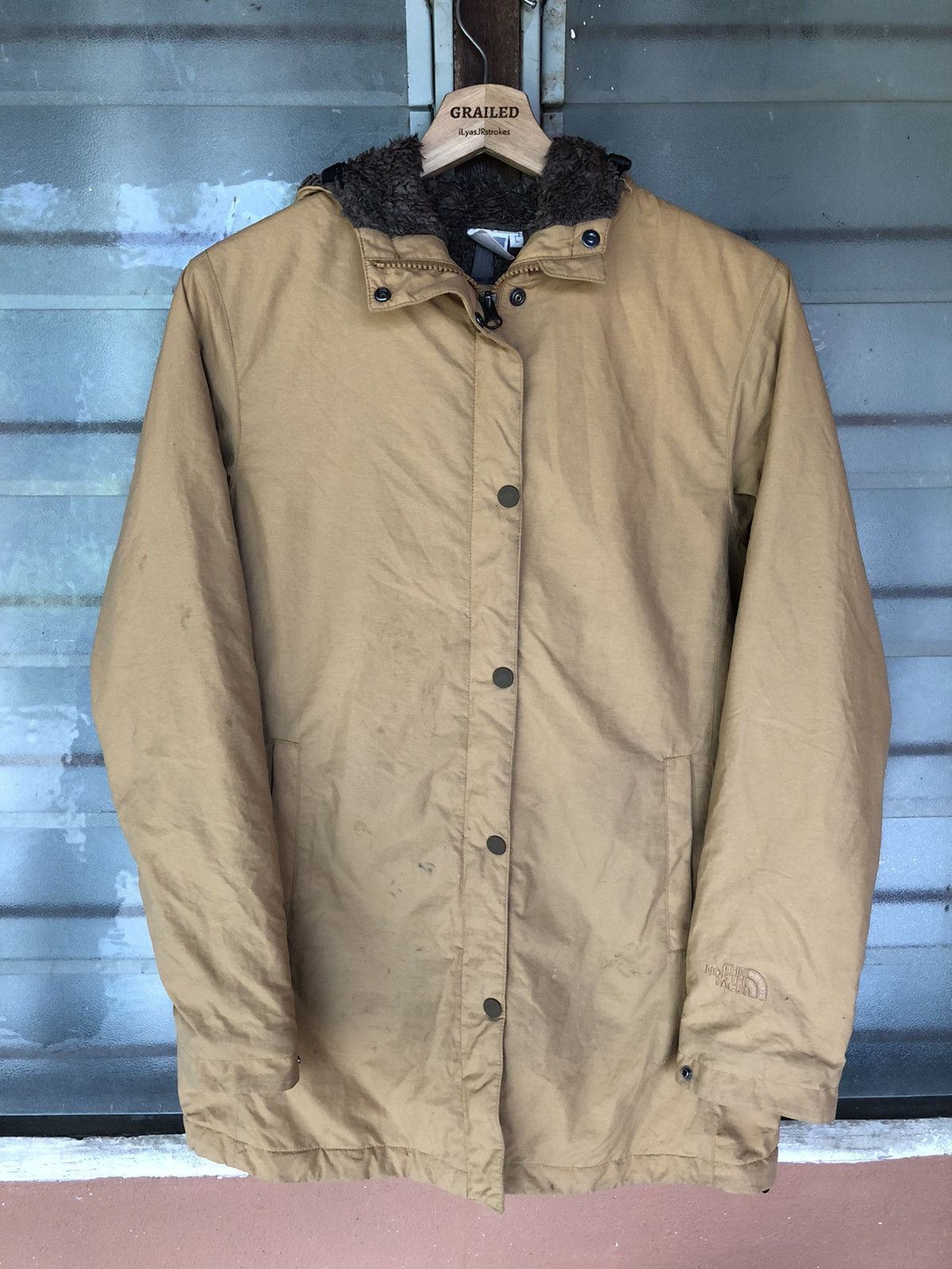 The North Face × Vintage Vintage The North Face Bomber Fur Hoodie Jacket Size US L / EU 52-54 / 3 - 1 Thumbnail