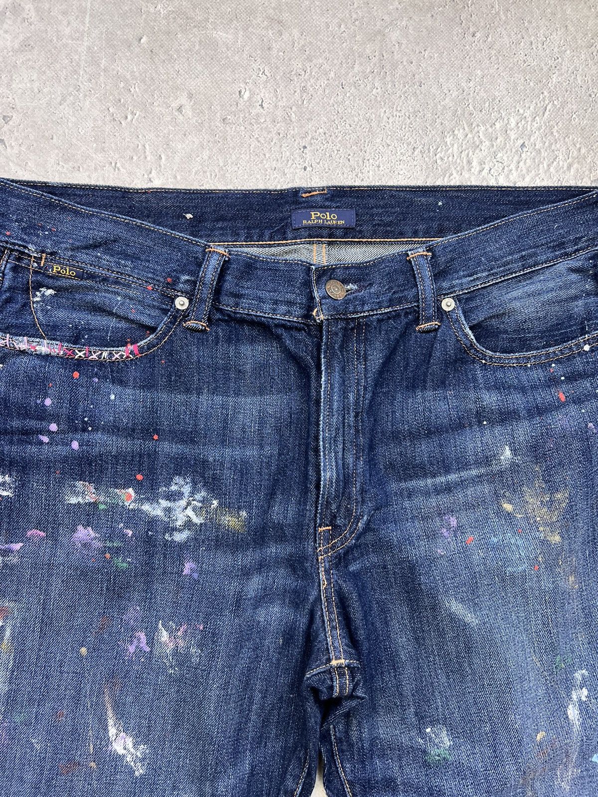 Denim & Supply Ralph Lauren × Polo Ralph Lauren × Vintage Vintage Denim & Supply RL Slim Distressed Denim Jeans 36×30 Size US 31 - 7 Thumbnail