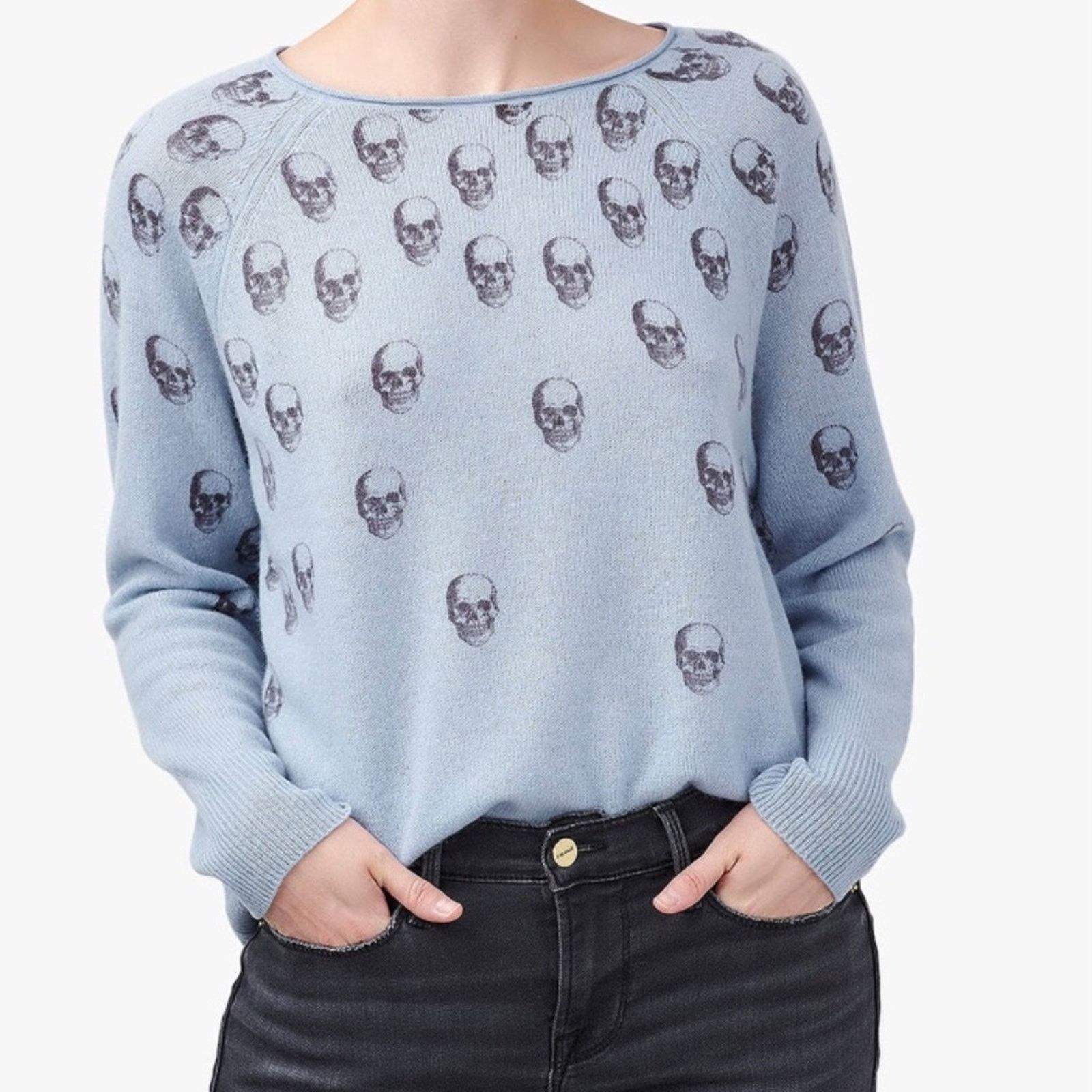 360Cashmere Amie Skull Cashmere Sweater from 360 cashmere Size S / US 4 / IT 40 - 3 Thumbnail