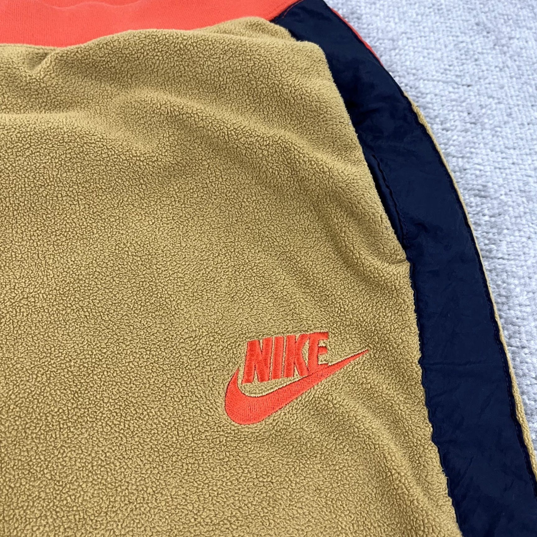 Nike Nike Joggers Mens Large 31" Brown Polar Fleece Tapered Active Sweatpants Gym Size US 33 - 3 Thumbnail