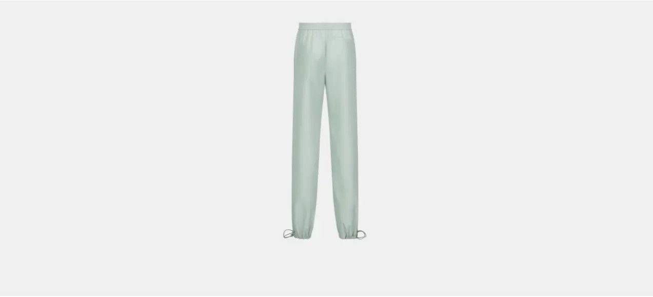 o1w1db10824 Flowing Pants in Sea Green