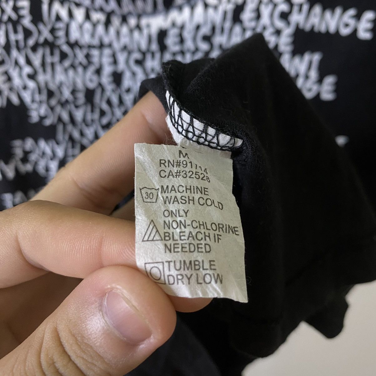 Armani Exchange A/X Seditionaries Poem Style Cyber Gothic Punk Ifsixwasnine Size US S / EU 44-46 / 1 - 4 Thumbnail
