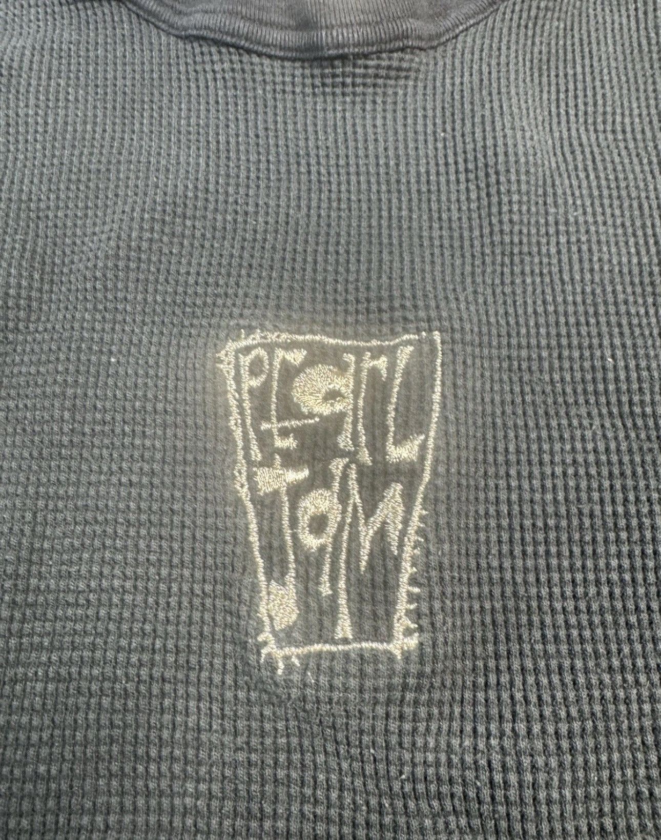Vintage Vtg 92 93 Pearl Jam Embroidered Thermal Long Sleeve XL Rare Size US L / EU 52-54 / 3 - 2 Thumbnail