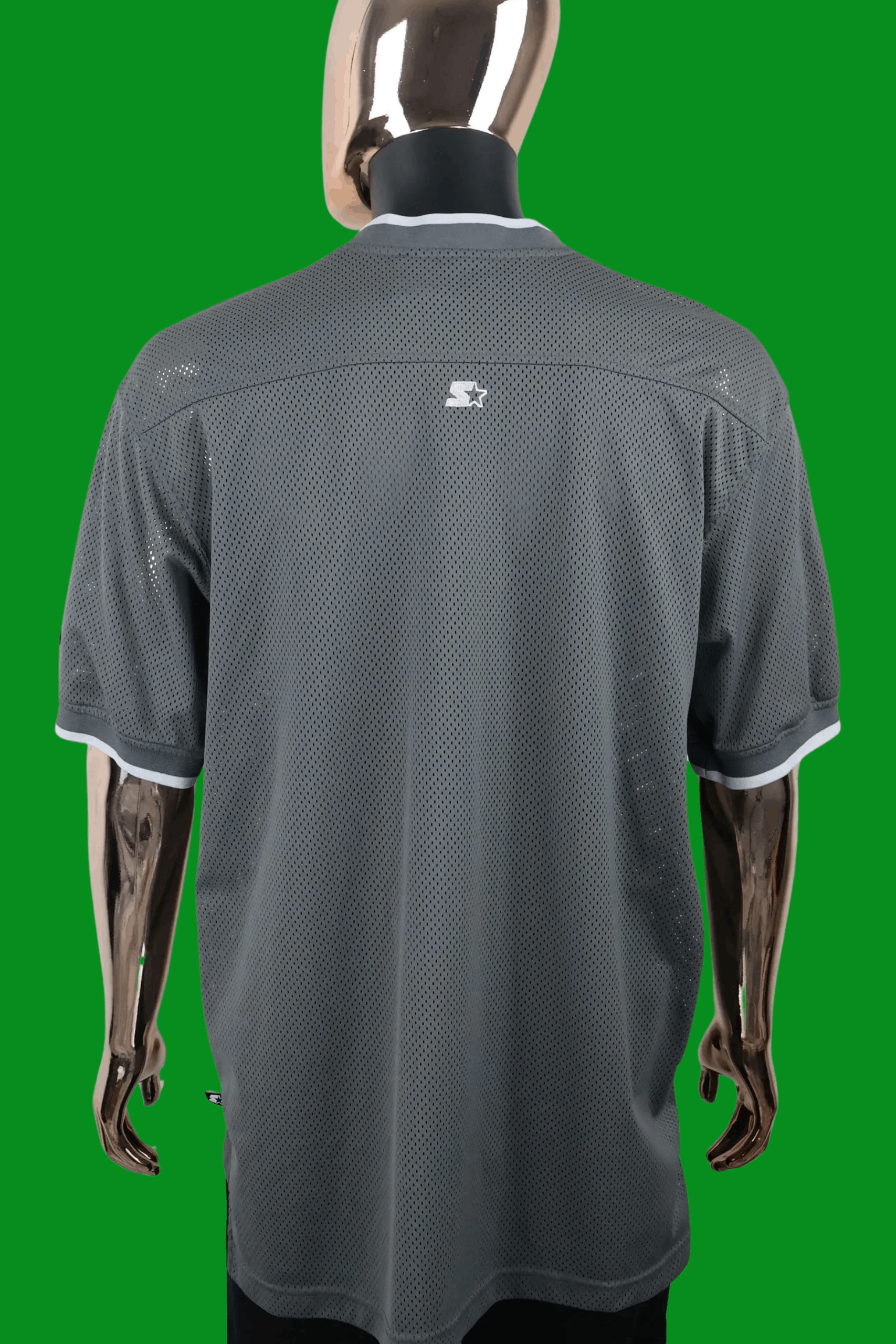 Starter VTG Starter Mesh Athletic Jersey Shirt Gray V-Neck Y2K Size US L / EU 52-54 / 3 - 4 Thumbnail