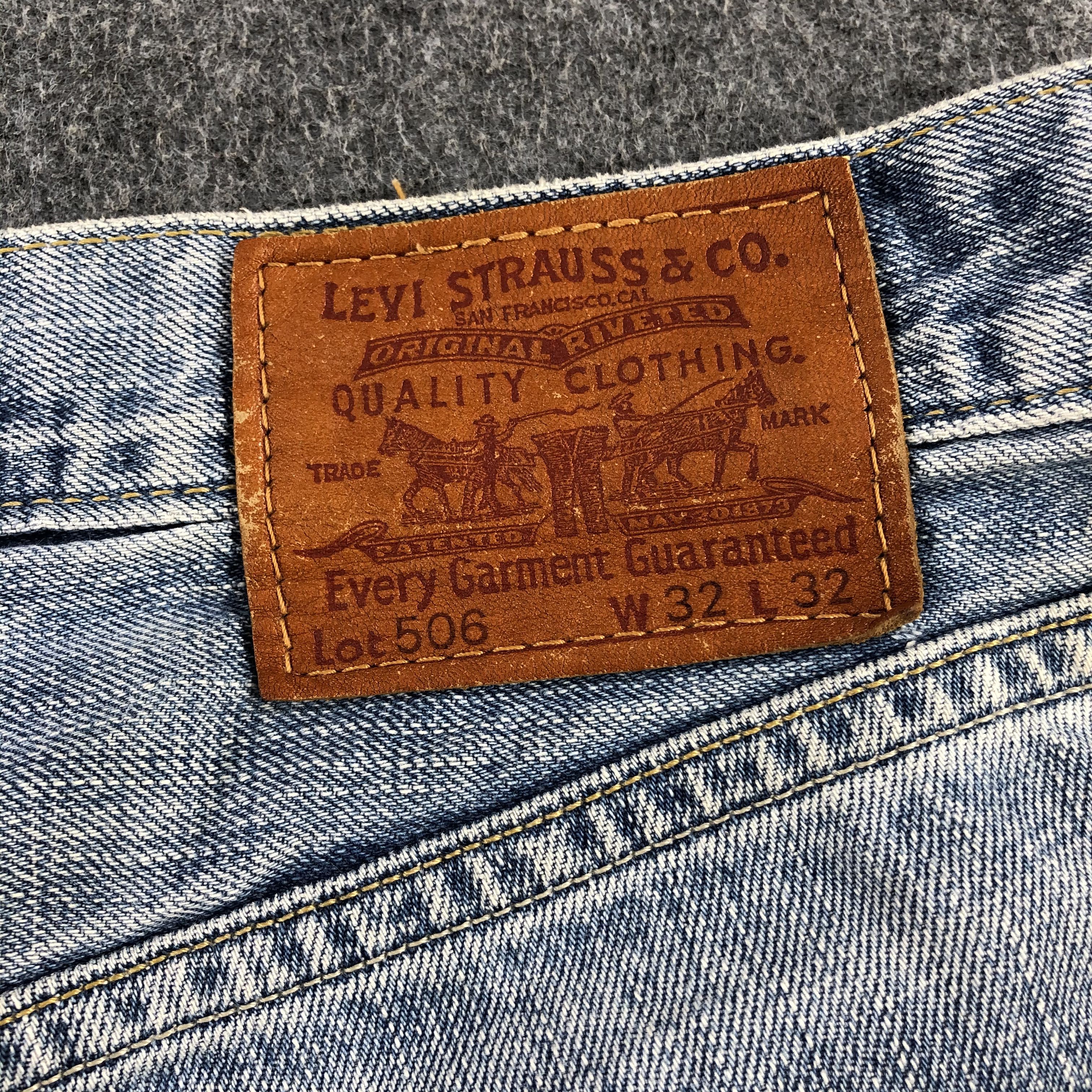 Levi's Vintage 90s Light Wash Levis 506 Jeans-J1917 Size US 32 / EU 48 - 5 Thumbnail