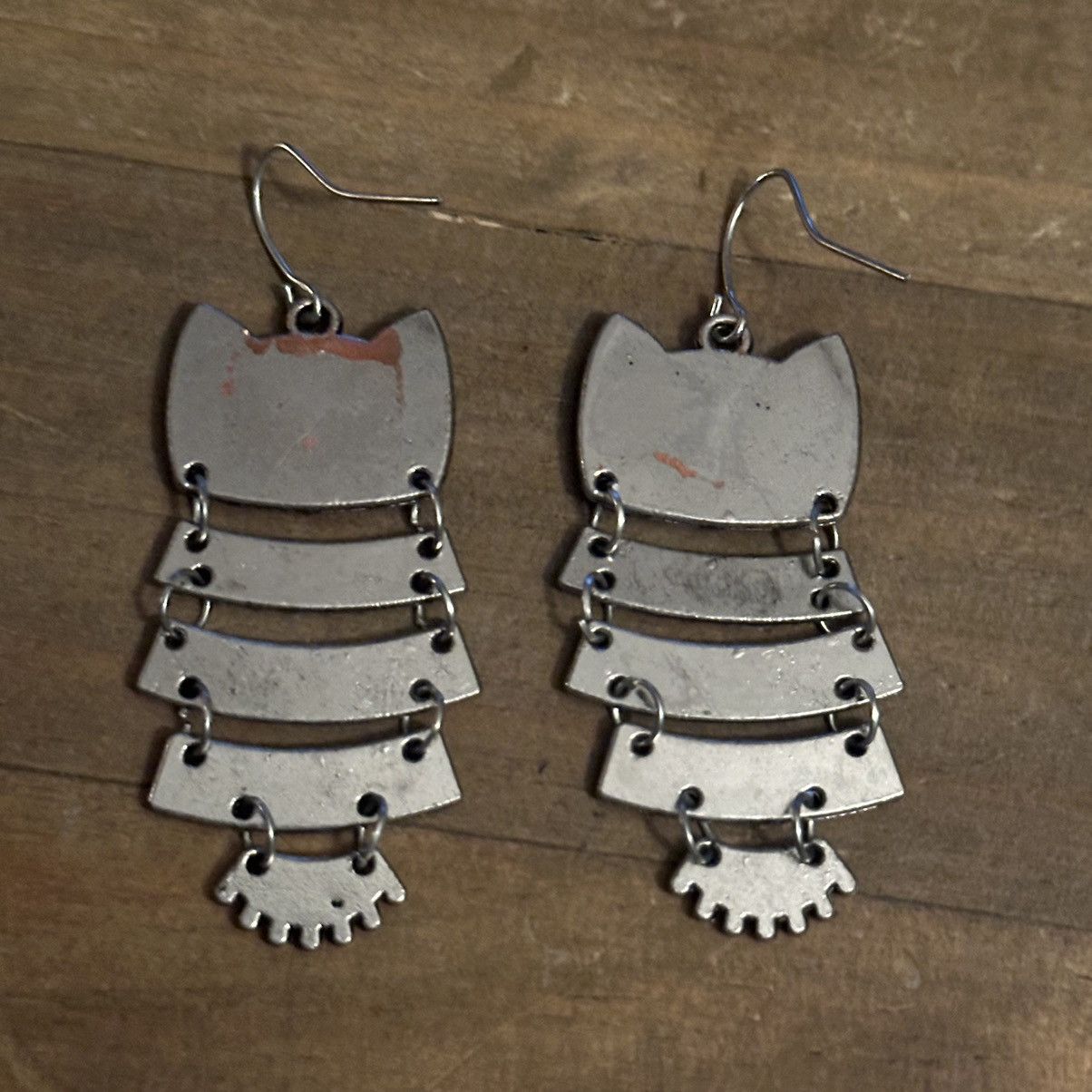 Other Articulated owl dangle earrings Size ONE SIZE - 4 Thumbnail