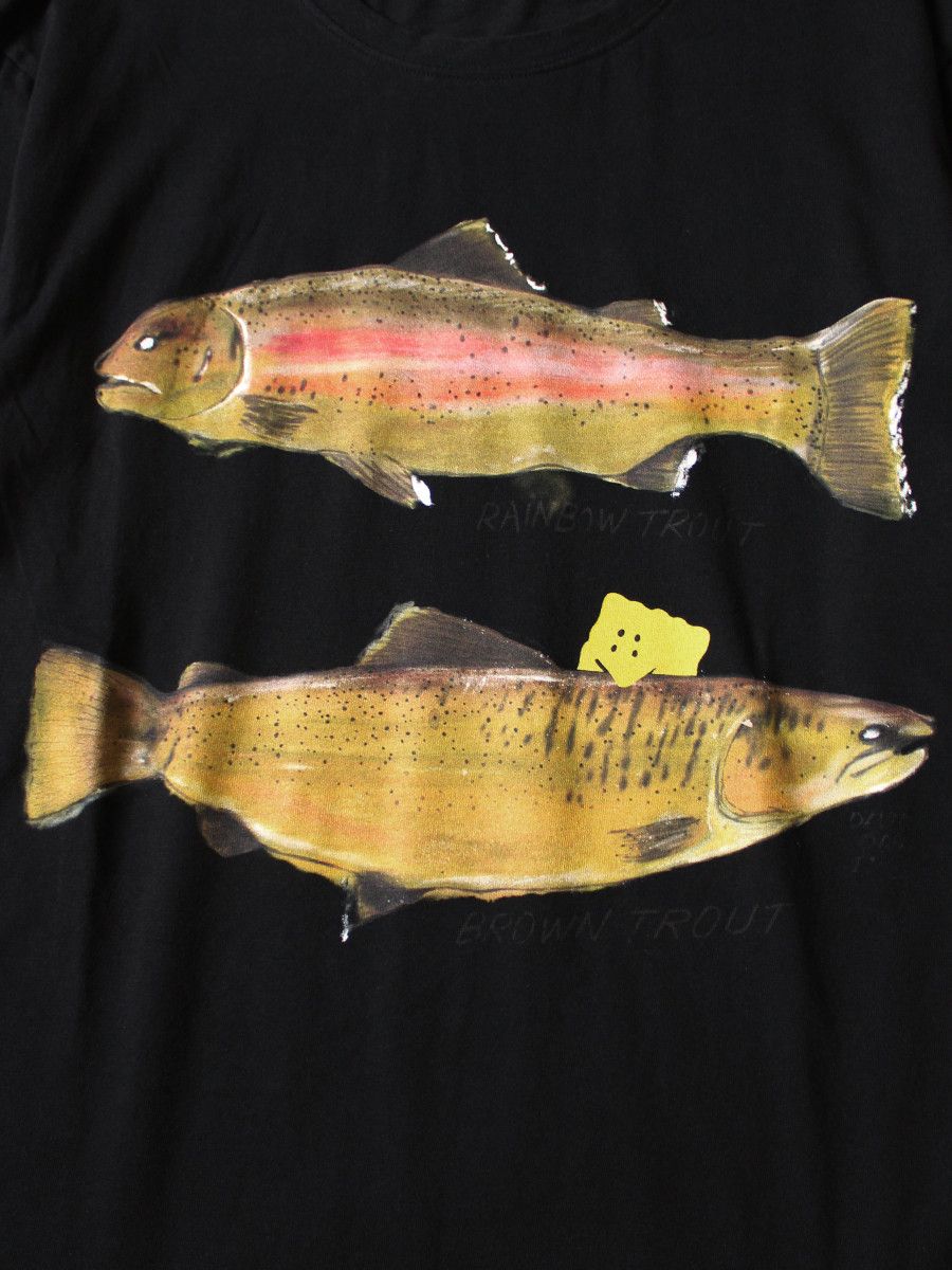 Kapital KAPITAL crew long sleeve Tee Two Trouts PECKISH RAINBOWY Size US L / EU 52-54 / 3 - 2 Thumbnail