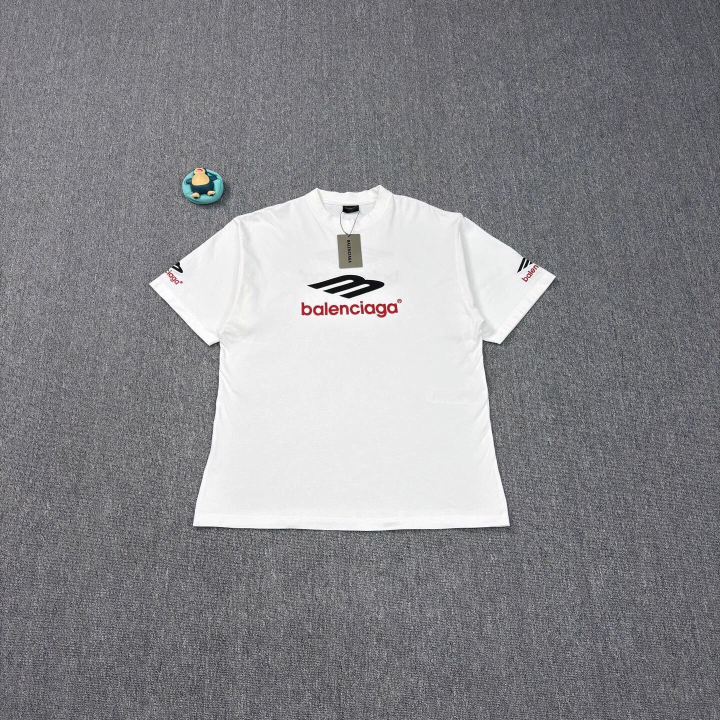 Balenciaga 3B Embroidered Logo White SS L