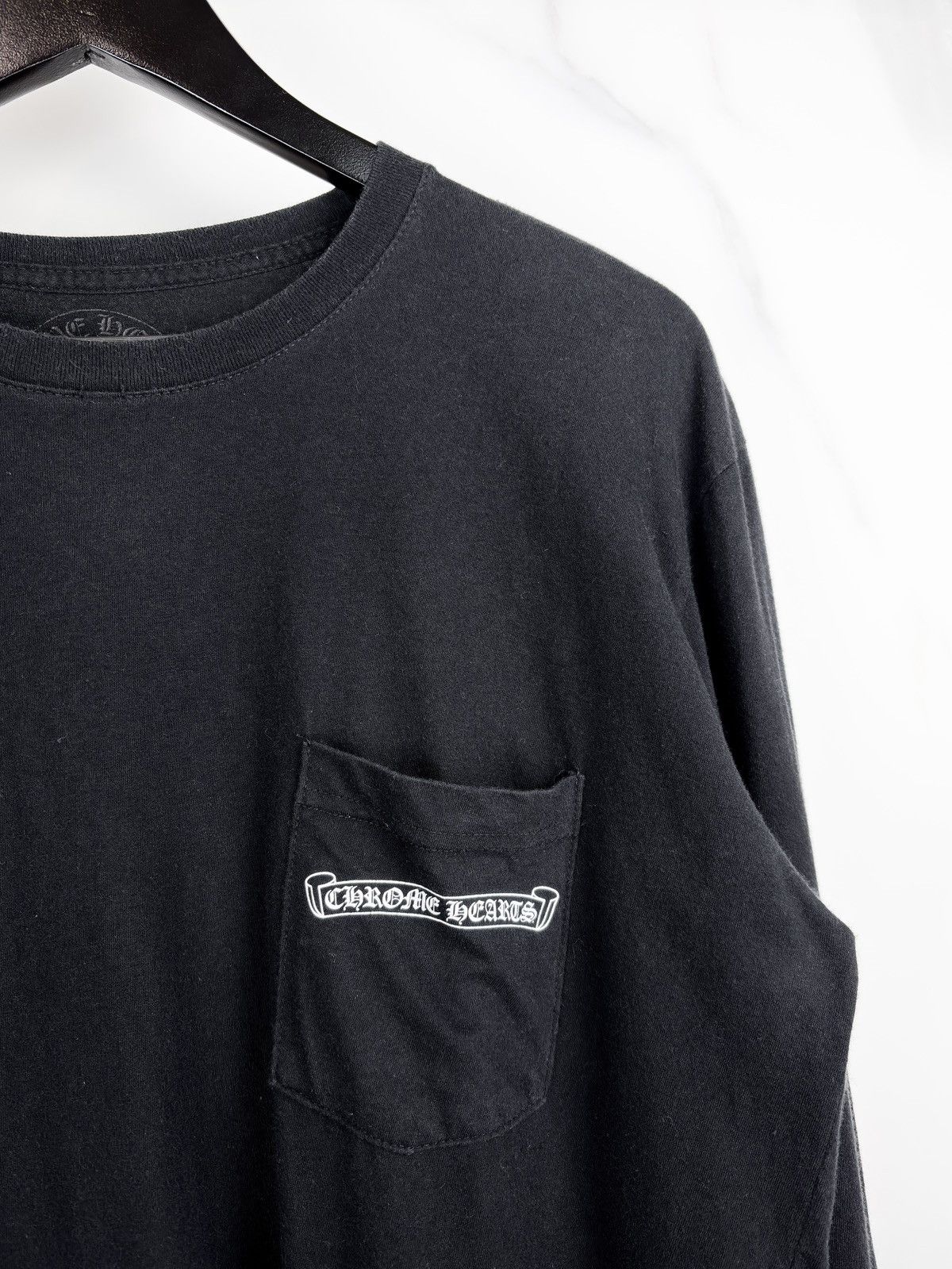 Chrome Hearts Chrome Hearts Vintage Plus Cross Logo Longsleeve Tshirt Size US L / EU 52-54 / 3 - 8 Thumbnail