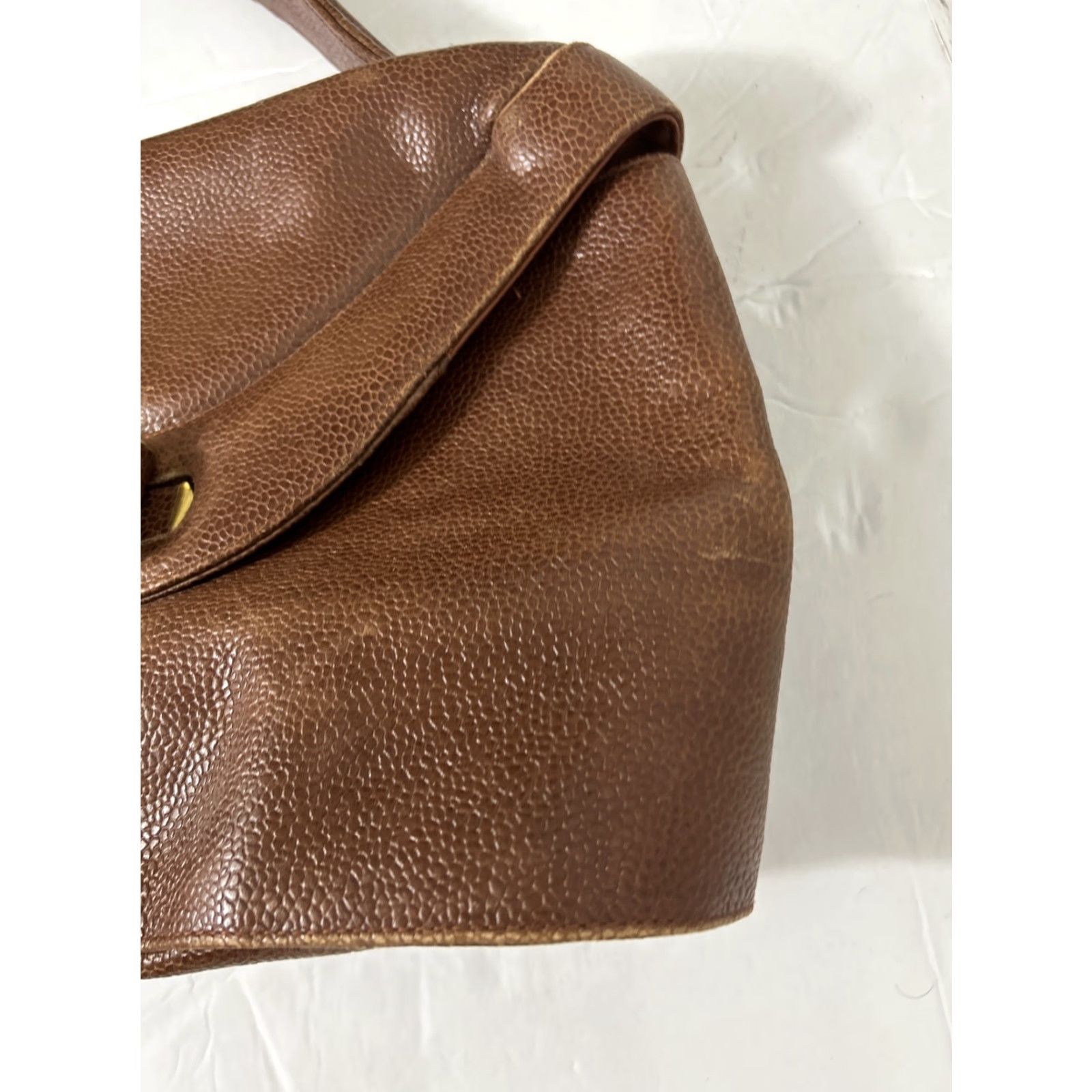 Vintage VINTAGE Susan Gail Bellido Leather Handbag Top Handle Bag Single Strap Turn Lock Brown 11x9x5 Womens Ladies Bag Accessories Size ONE SIZE - 4 Thumbnail