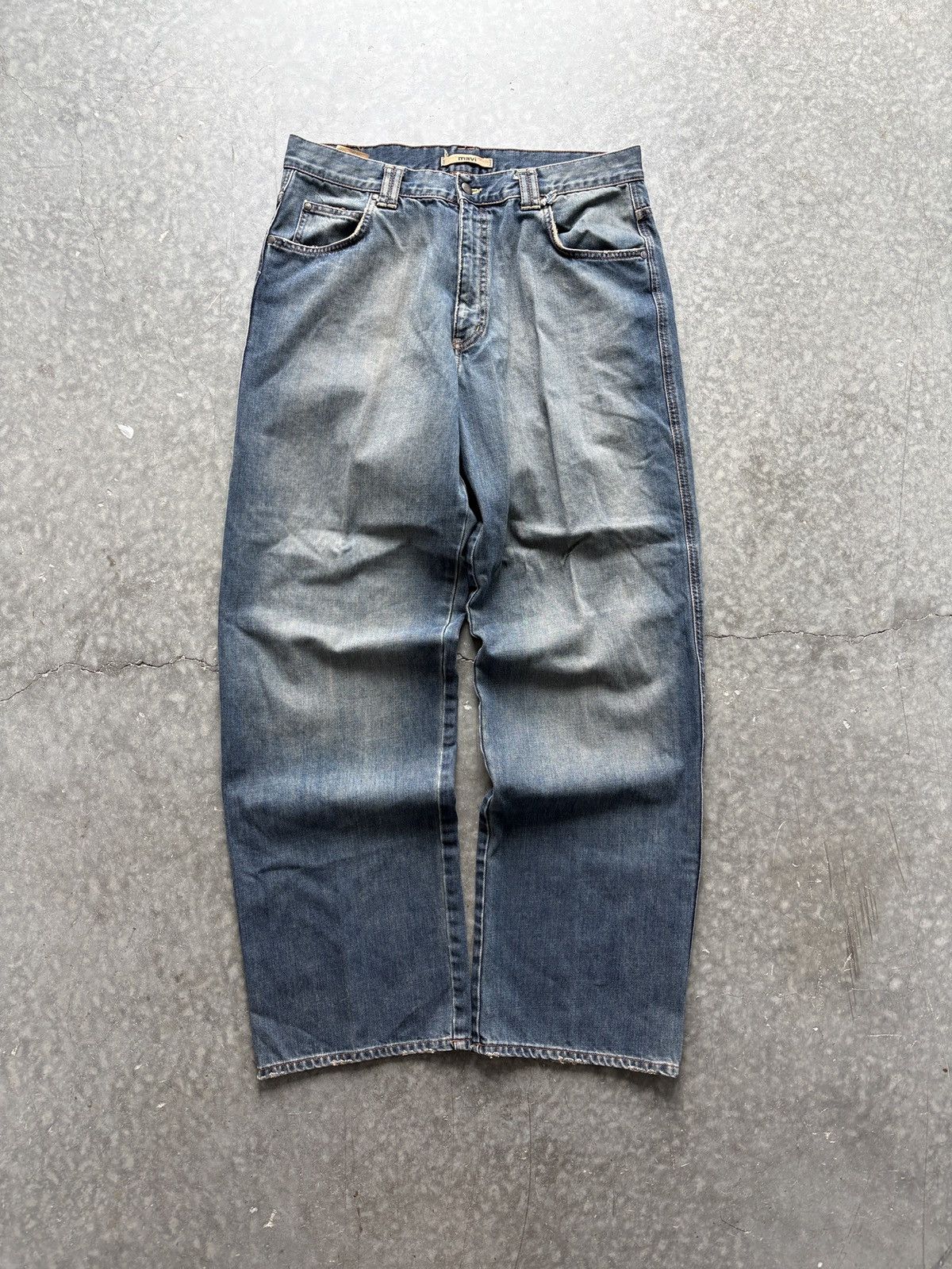 Mavi Vintage Y2K Mavi Wide Leg Baggy Jeans 36x34 Washed Skater Size US 36 / EU 52 - 1 Thumbnail