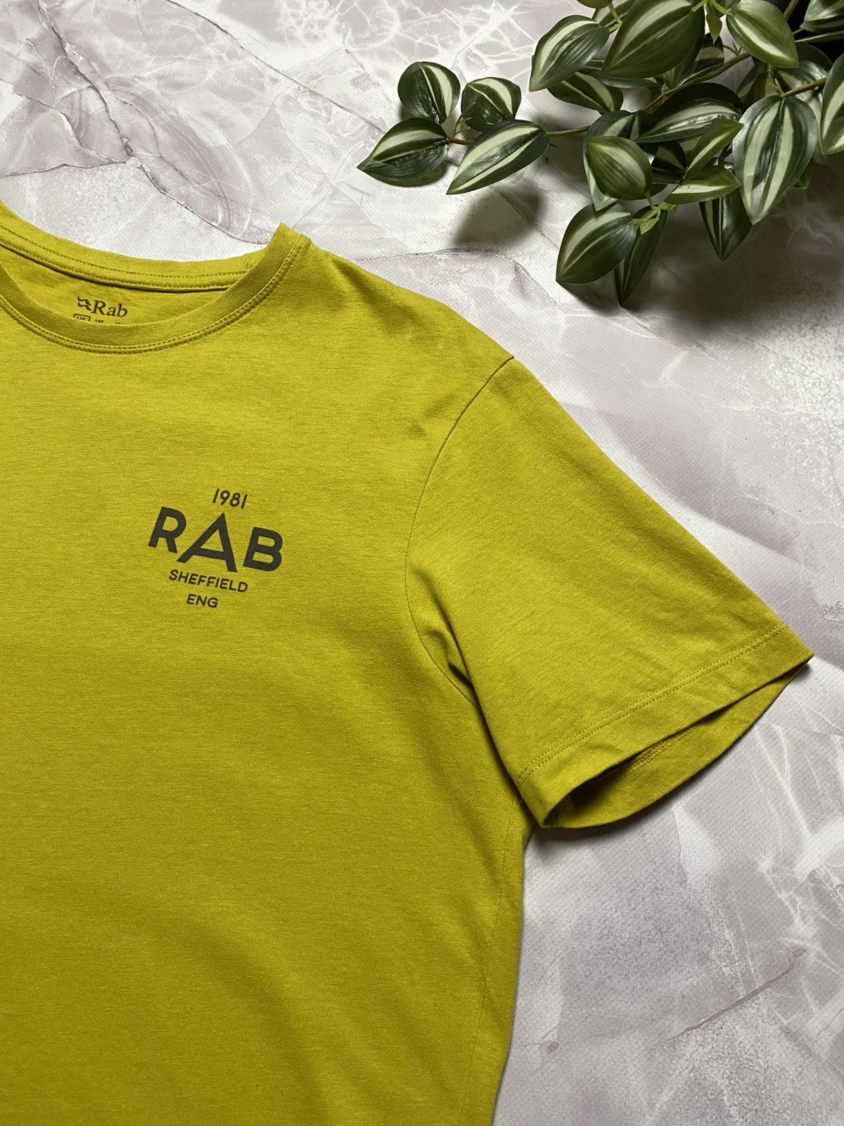 Rab Rab Stance Geo SS T-Shirt Organic Cotton Yellow Men’s Size M Size US M / EU 48-50 / 2 - 2 Thumbnail