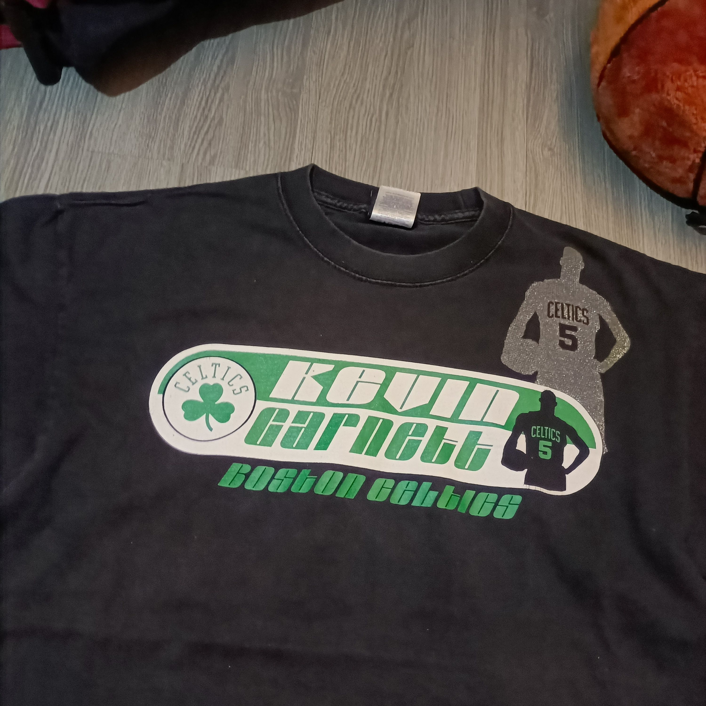 NBA BOSTON CELTIC "KEVIN GARNETT"2000S T-SHIRT Size US L / EU 52-54 / 3 - 2 Thumbnail