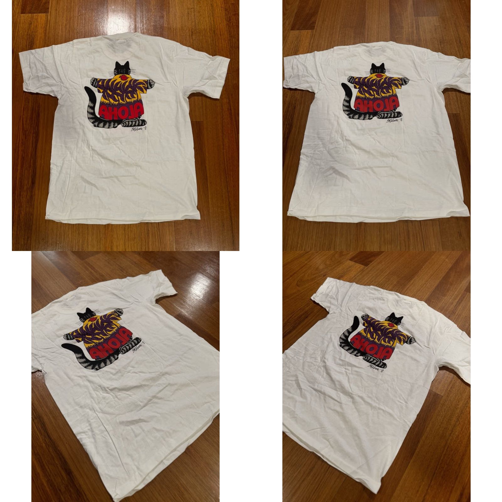 Vintage VINTAGE Crazy Shirts Hawaii B Kliban Cat Shirt Aloha 90s Large Single Stitch USA Shirt Unisex Adults Mens Womens Size US L / EU 52-54 / 3 - 8 Thumbnail