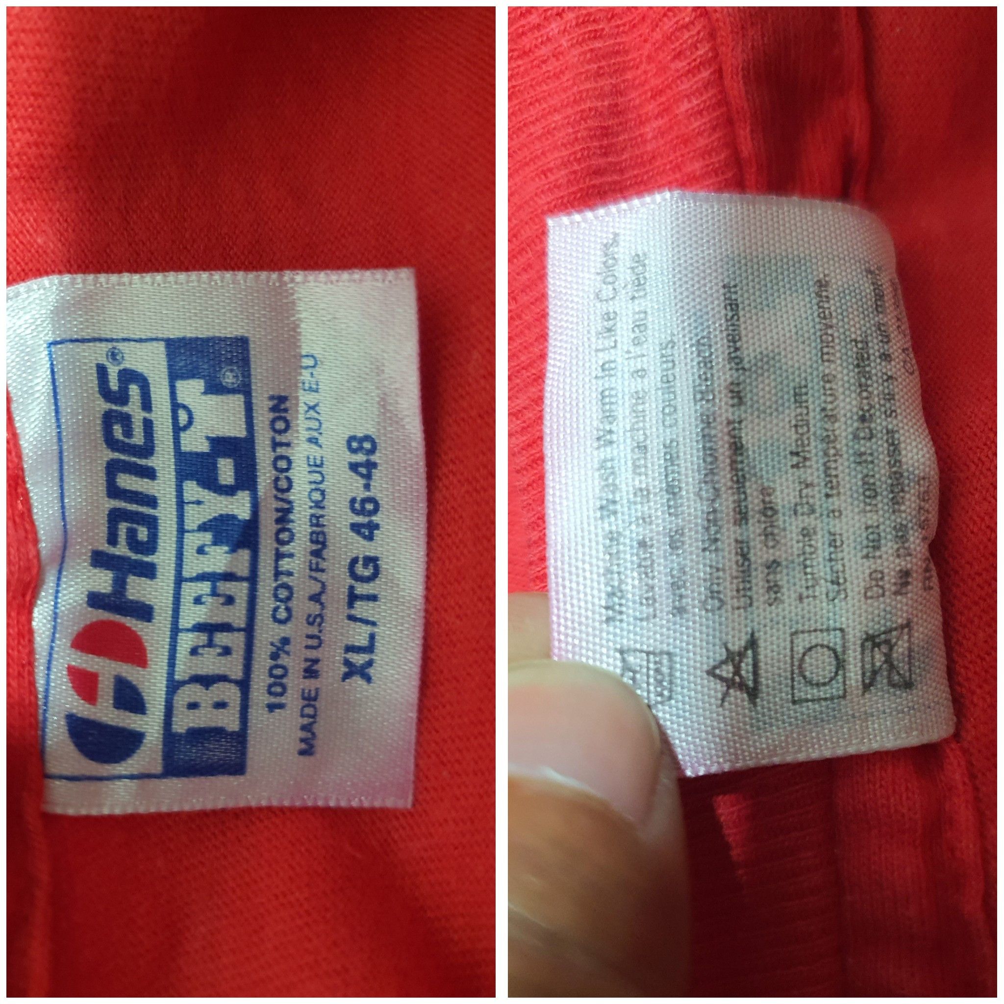 Hanes × Vintage VINTAGE HANES 21.5”/32” WISCONSIN HOCKEY T-SHIRT Size US XL / EU 56 / 4 - 6 Thumbnail
